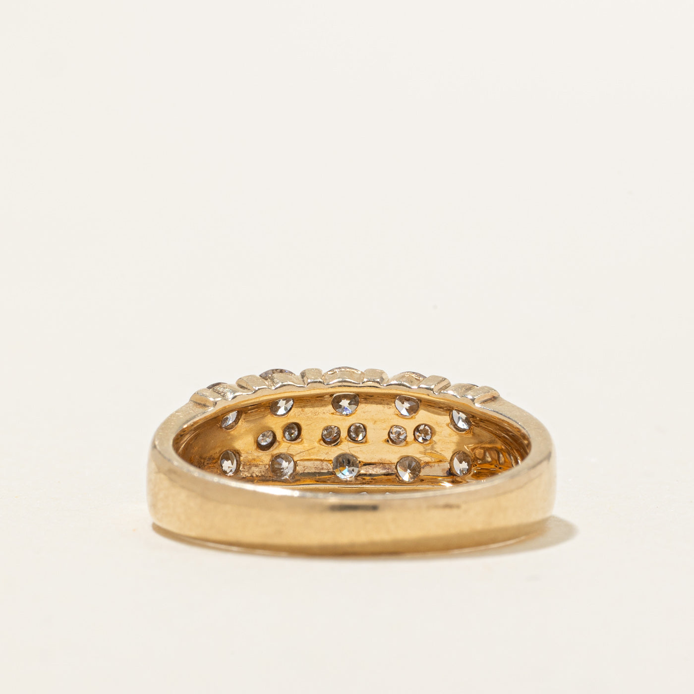 14K Multi Column Diamond Band | 0.96ctw | SZ 7.0