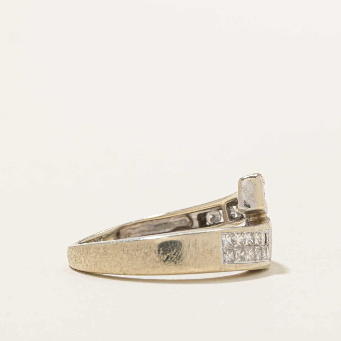 Bague sertie de diamants taille multiple 14 carats | 0,41 ct au total | Taille 6,75