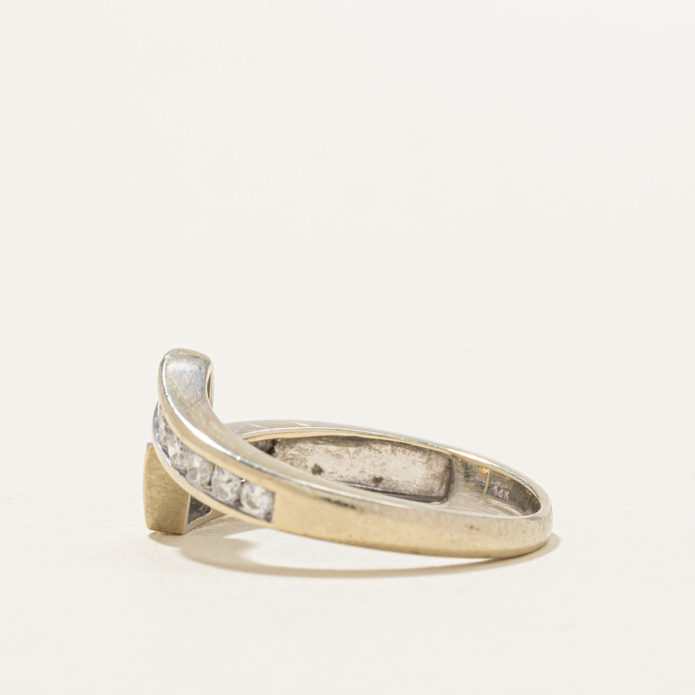 Bague sertie de diamants taille multiple 14 carats | 0,41 ct au total | Taille 6,75