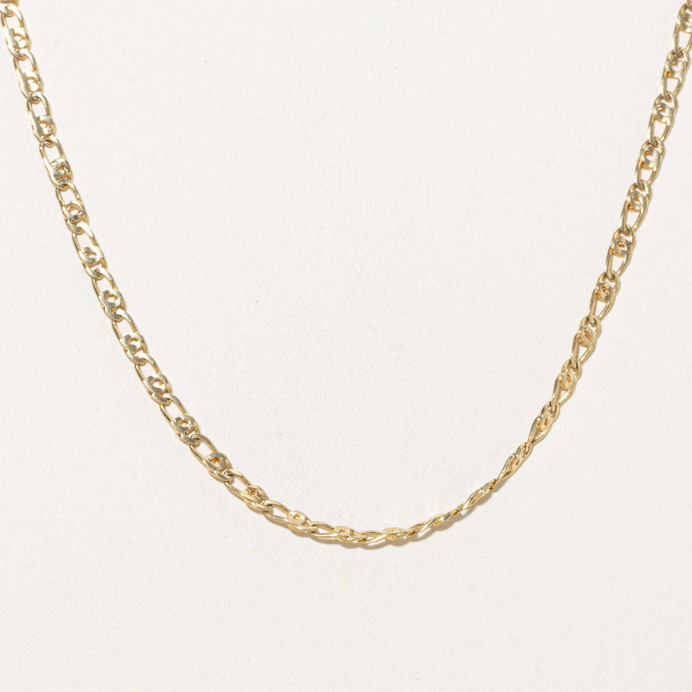 Italian 18k Yellow Gold Figarucci Chain | 22"