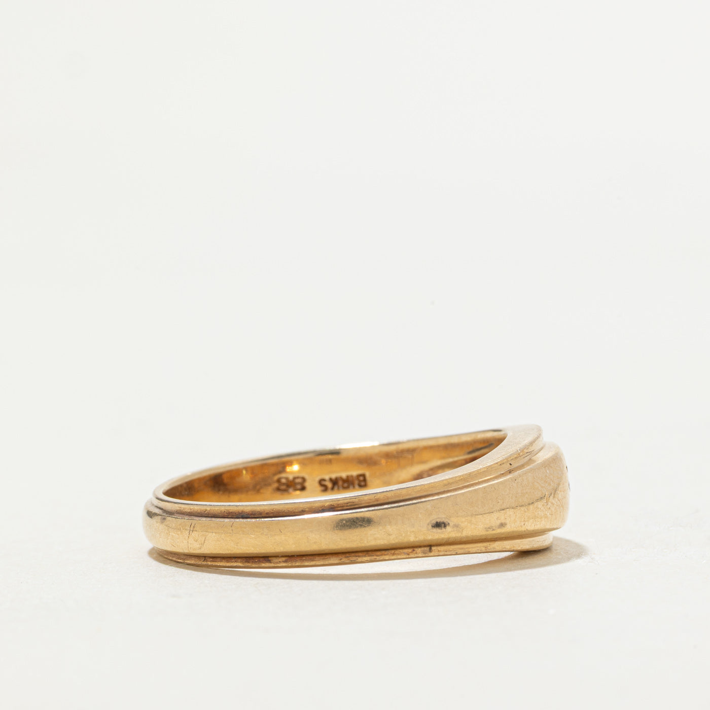 ‘Birks’ 14k Star Set Diamond Band | SZ 11.25