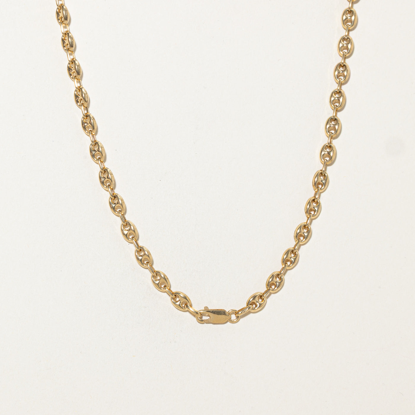 18k Yellow Gold Anchor Chain | 17"