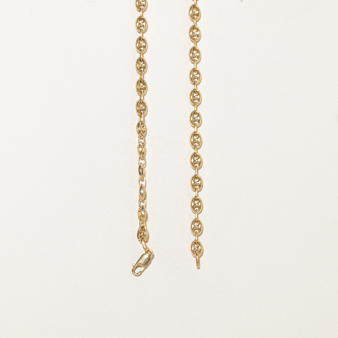 18k Yellow Gold Anchor Chain | 17"