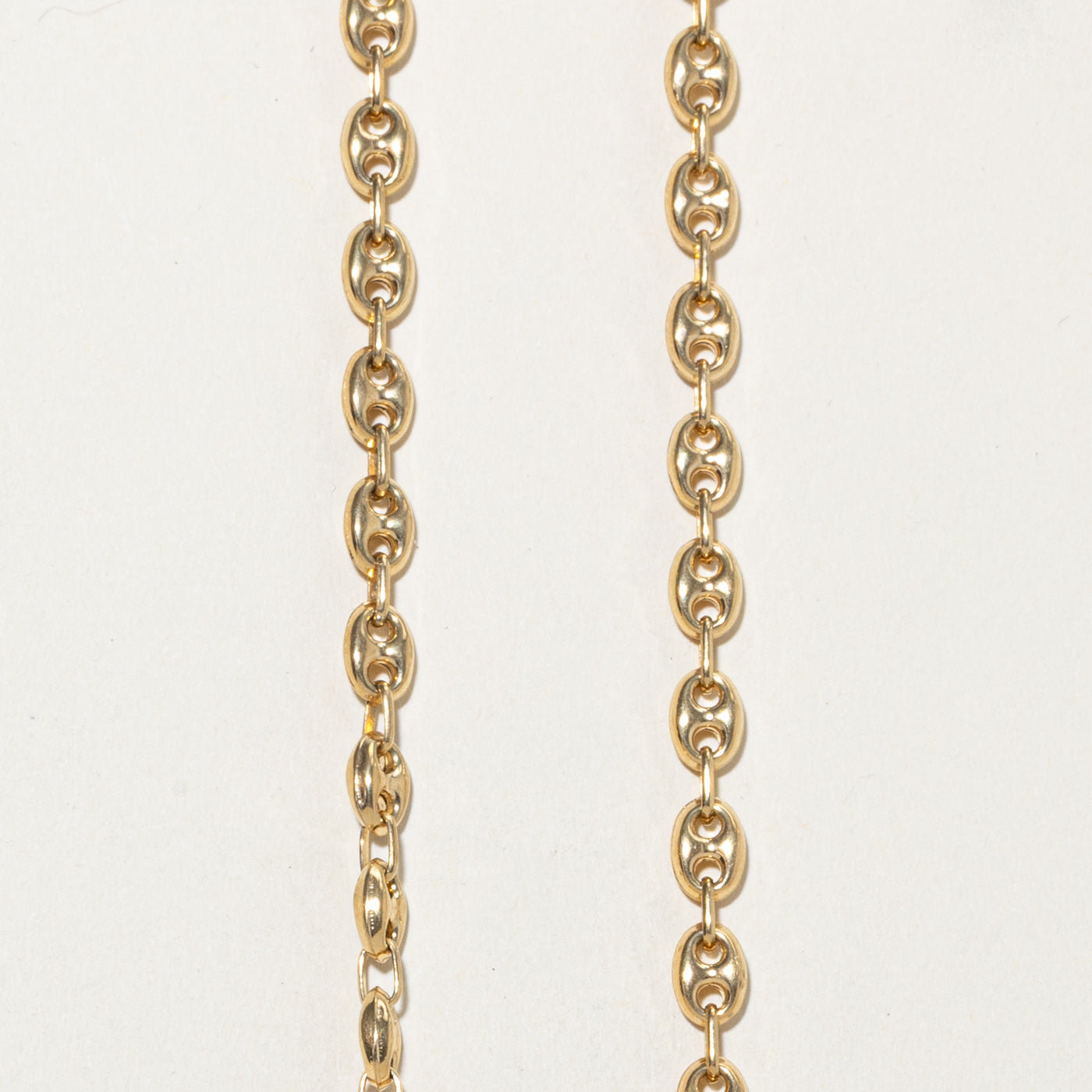 18k Yellow Gold Anchor Chain | 17"
