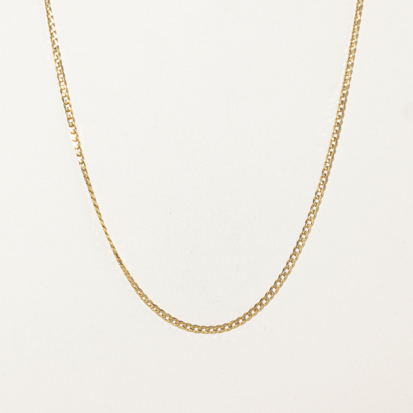 18k Yellow Gold Curb Chain | 26"