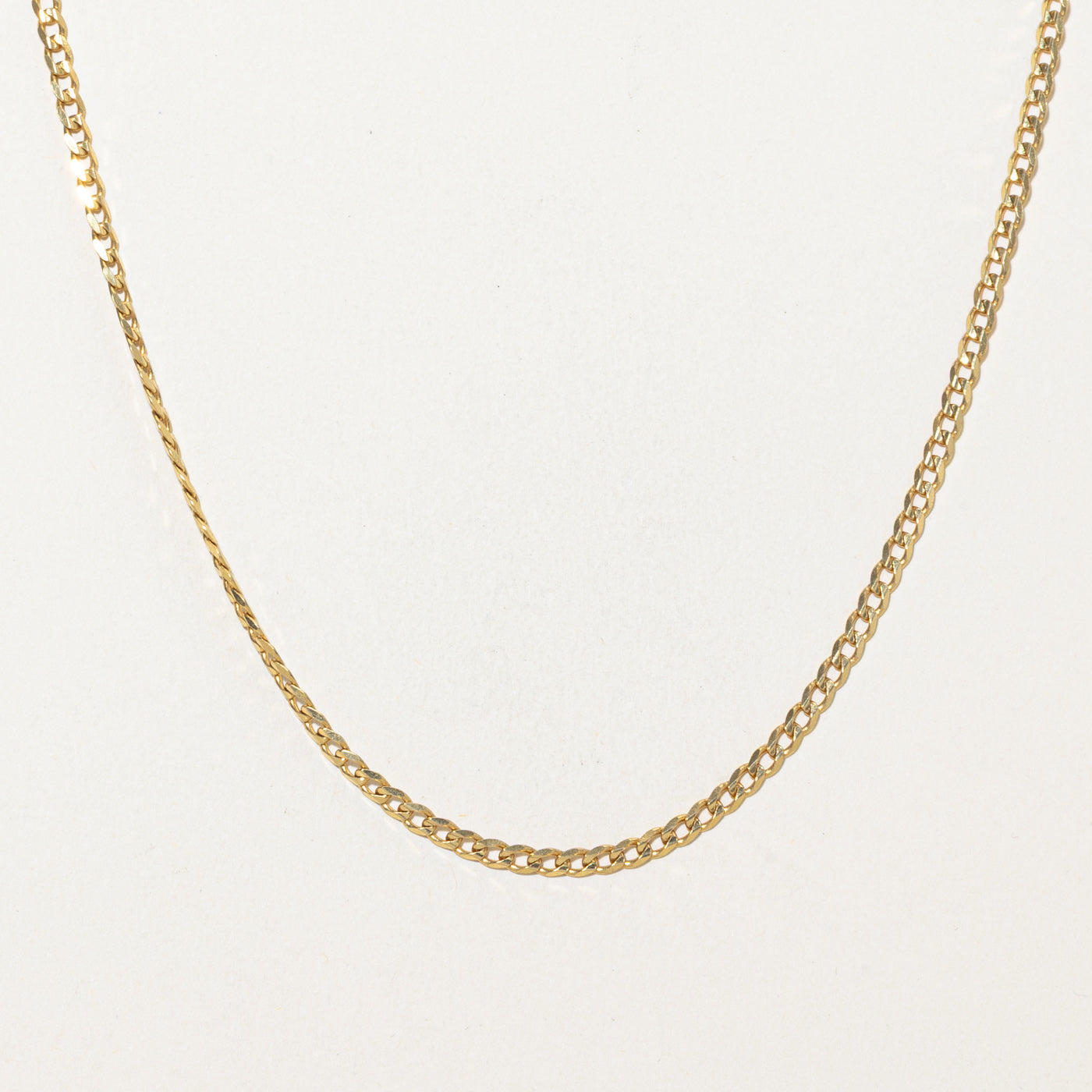 18k Yellow Gold Curb Chain | 26"