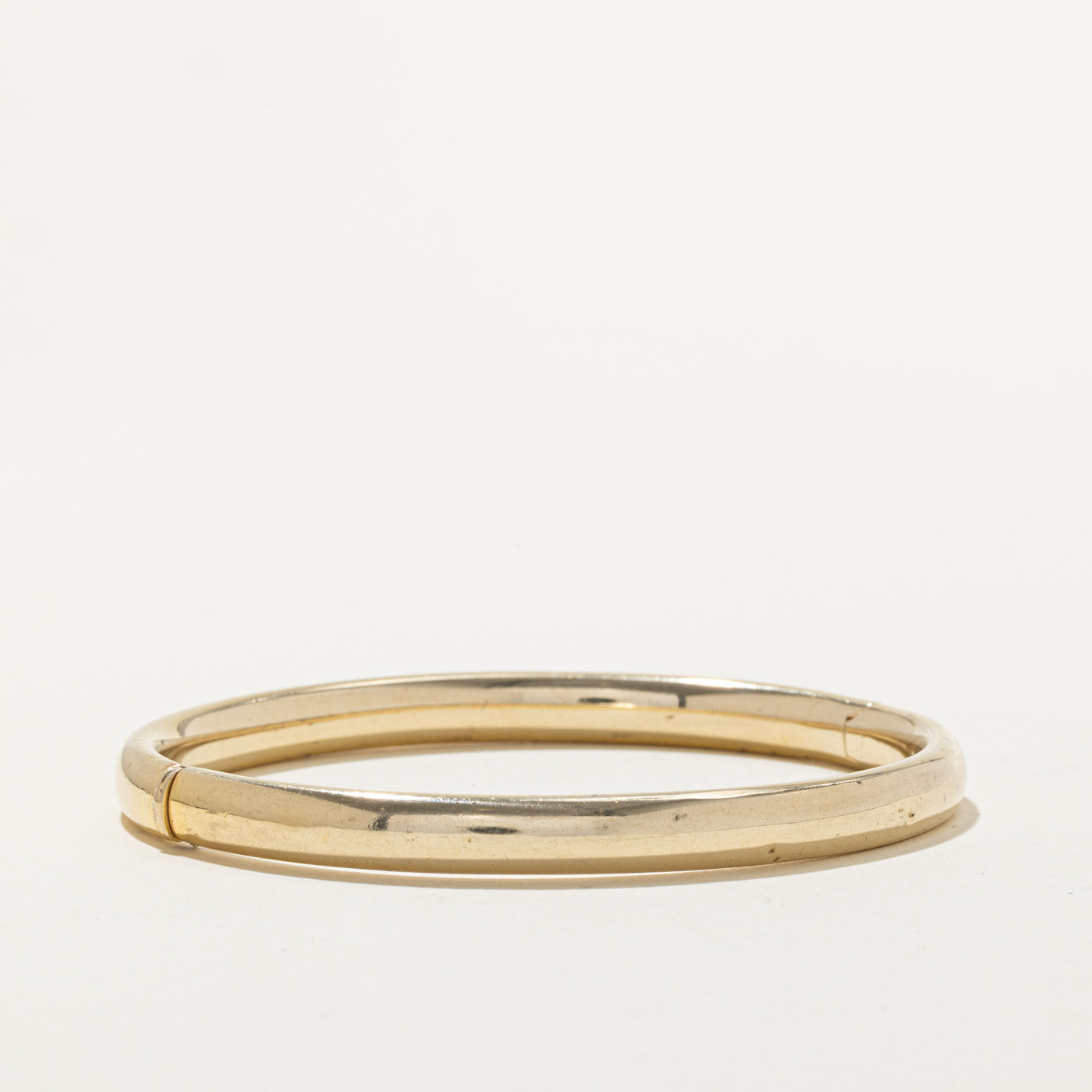 Bracelet jonc « Birks » en or jaune 14 carats | 18 cm