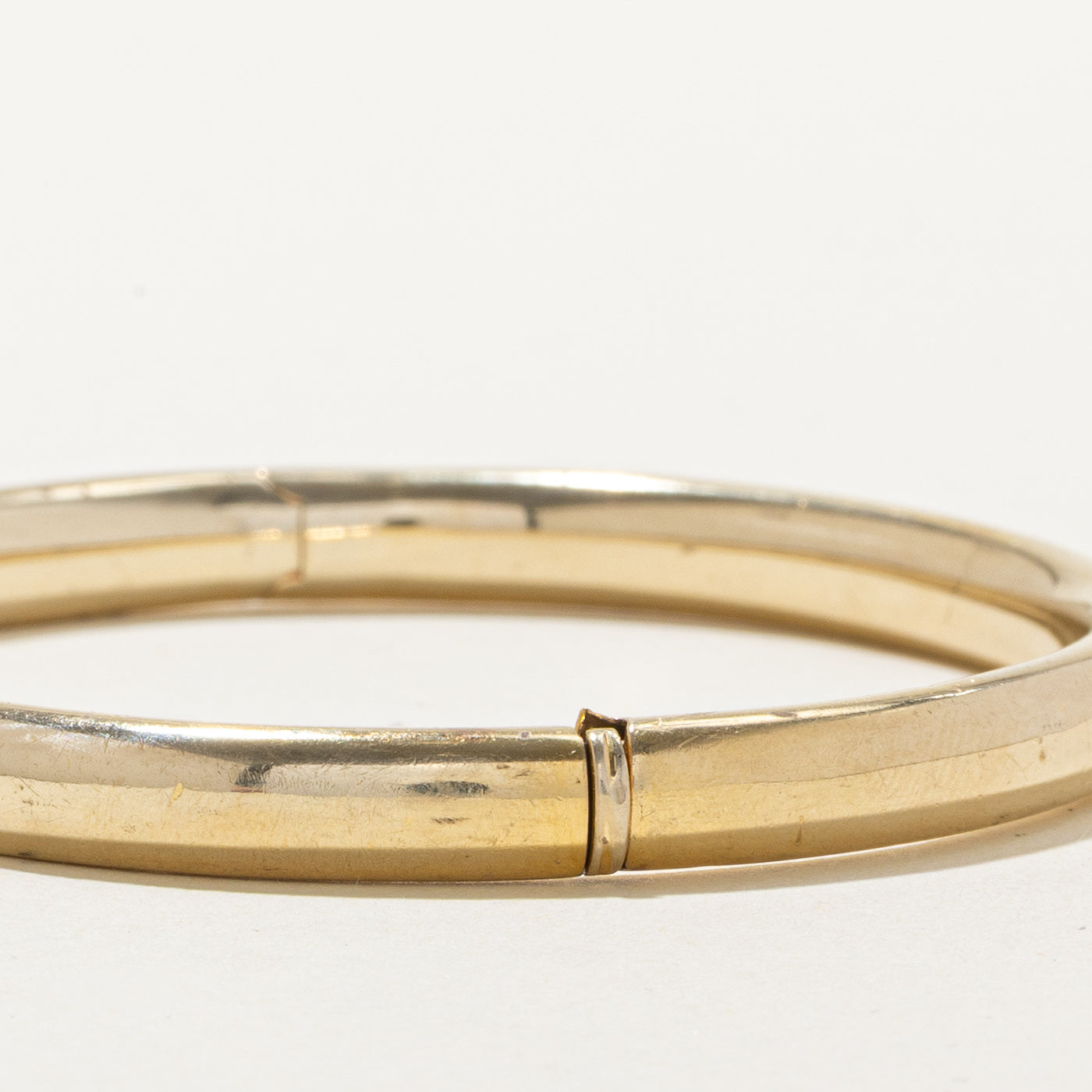 Bracelet jonc « Birks » en or jaune 14 carats | 18 cm