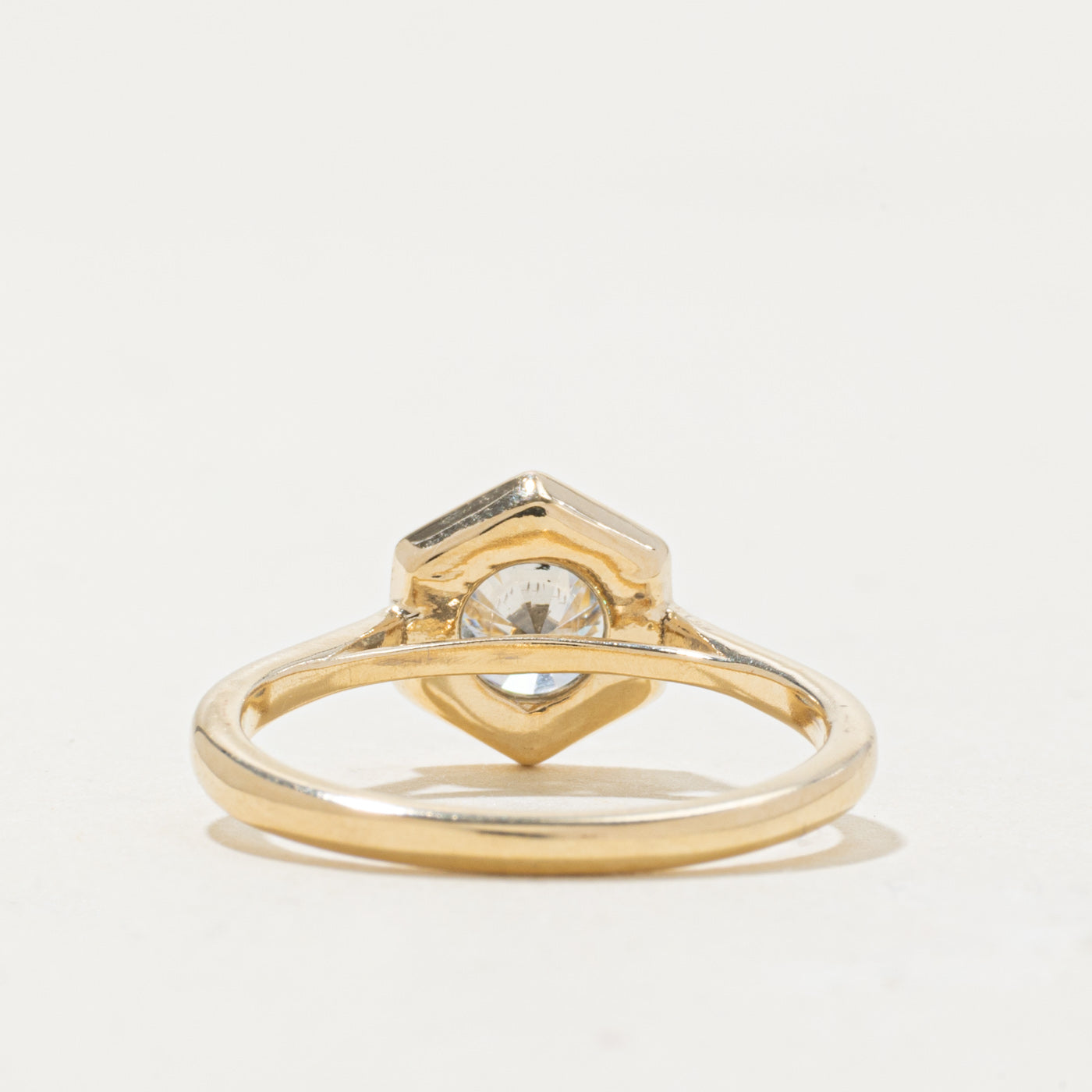 '100 Ways' 14k Yellow Hexagon Diamond Ring | 1.04ct | SZ 7