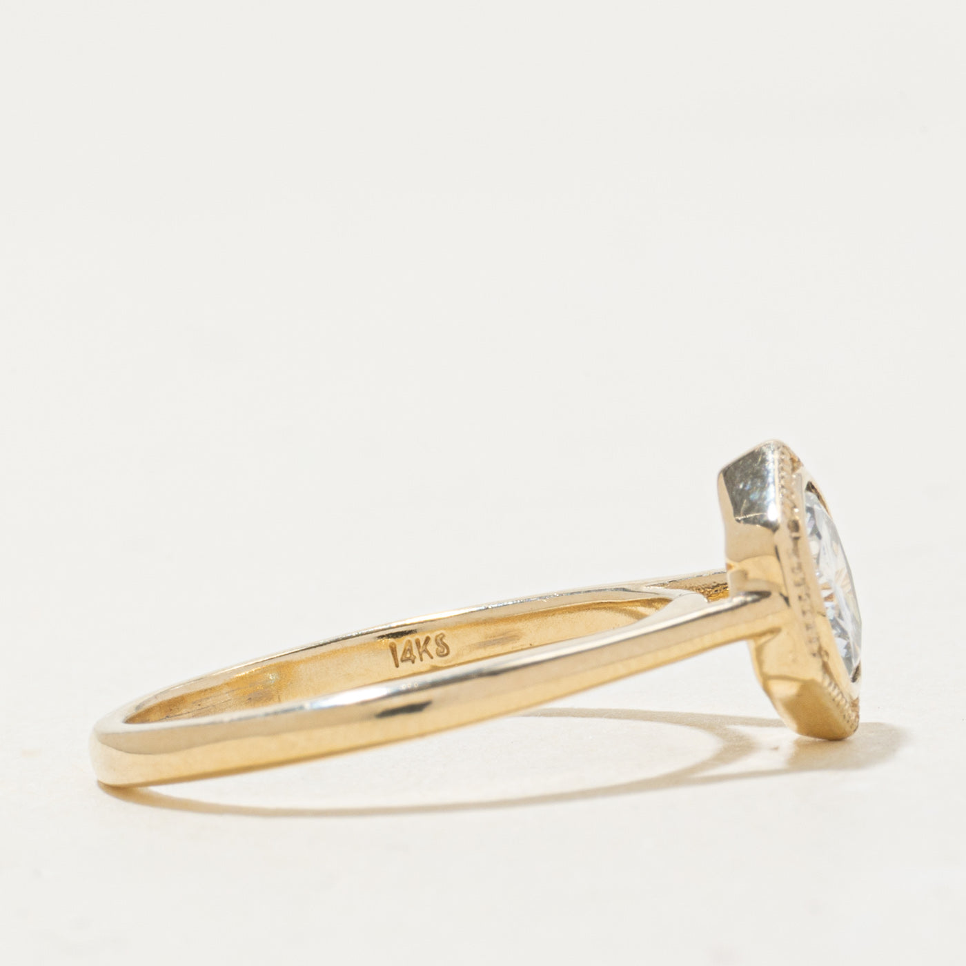 '100 Ways' 14k Yellow Hexagon Diamond Ring | 1.04ct | SZ 7