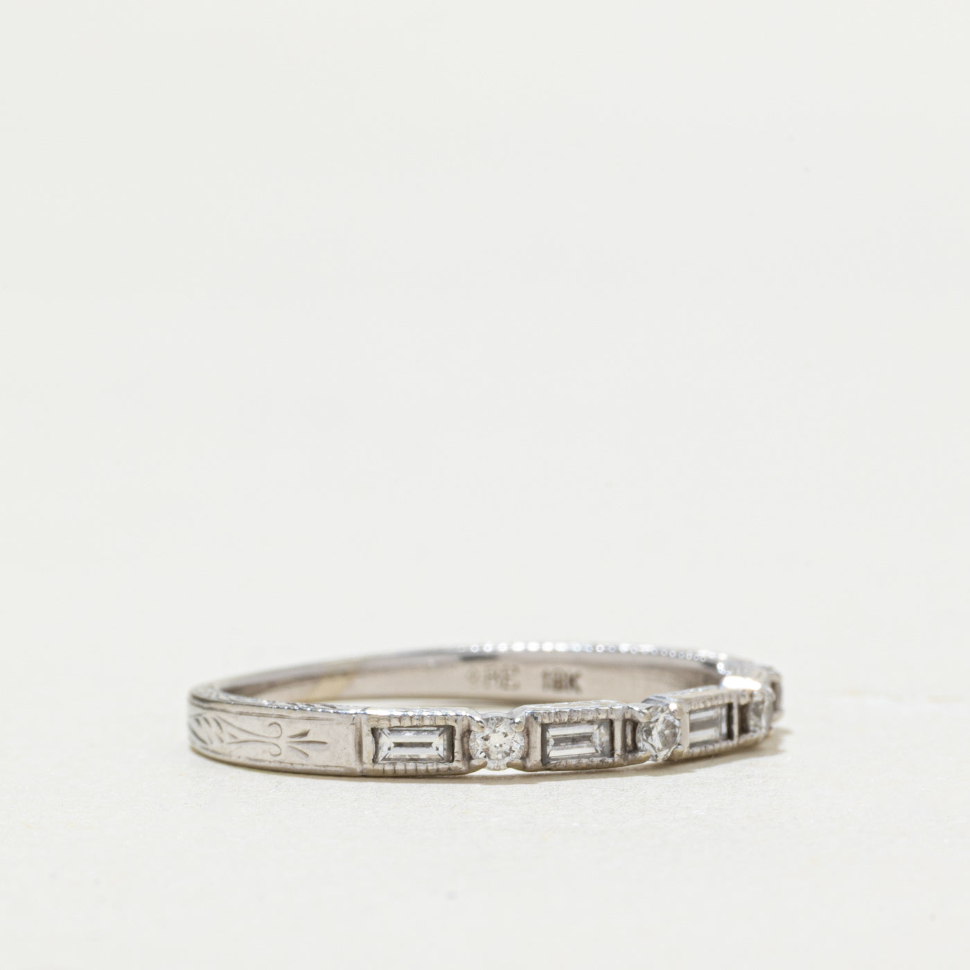 18k Mixed Cut Semi Eternity Diamond Band | 0.27ctw | SZ 8
