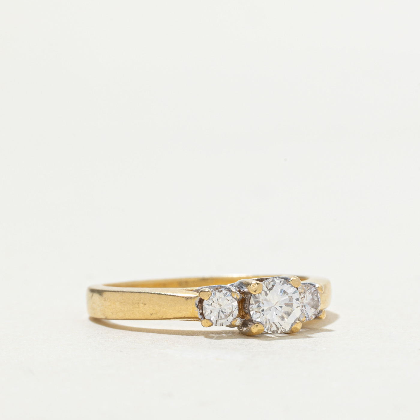 18k Three Stone Diamond Ring | 0.57ctw | SZ 8