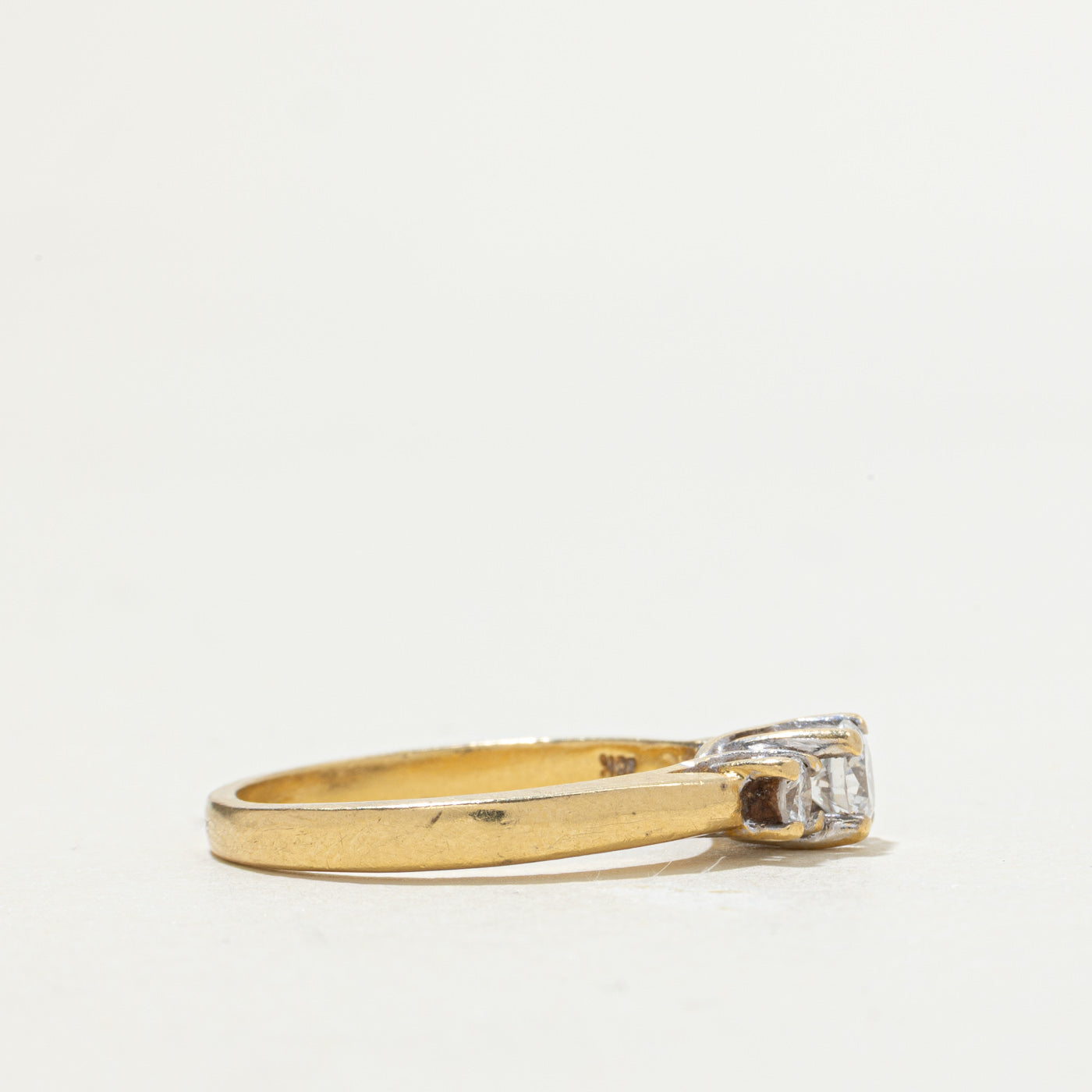 18k Three Stone Diamond Ring | 0.57ctw | SZ 8