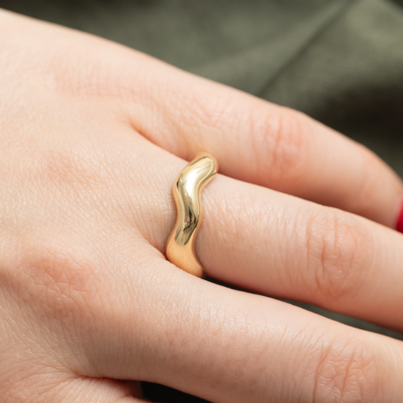 '100 Ways' 10k Yellow Gold Wavy Ring | Sizes Available