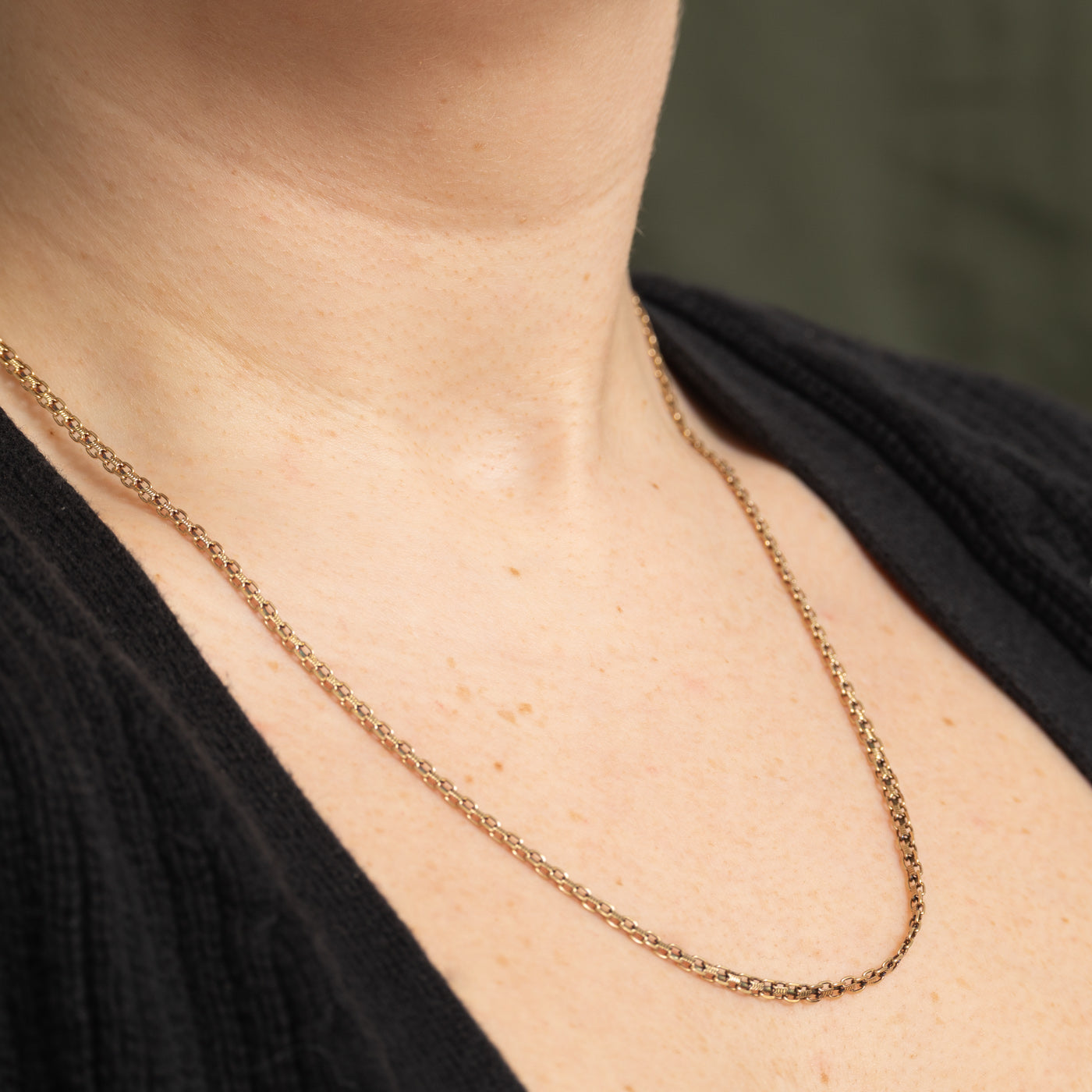 14k Yellow Gold Bismarck Chain | 22"