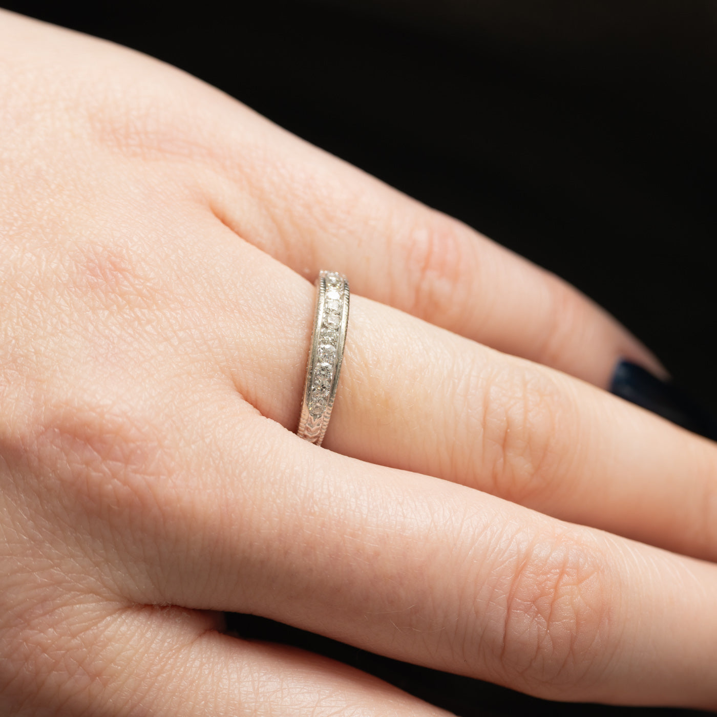 10K Semi Eternity Channel Set Diamond Band | 0.20ctw | SZ 5.0