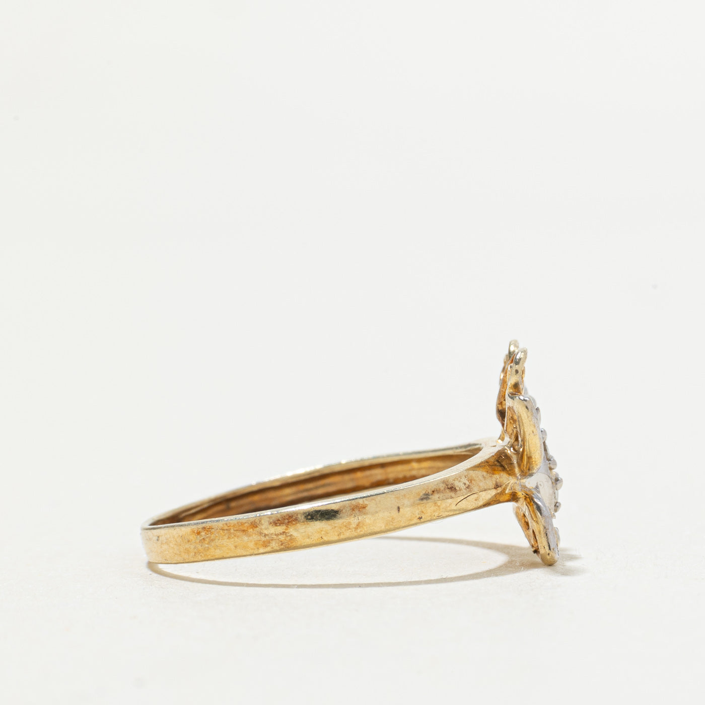 10k Diamond Butterfly Ring | SZ 6