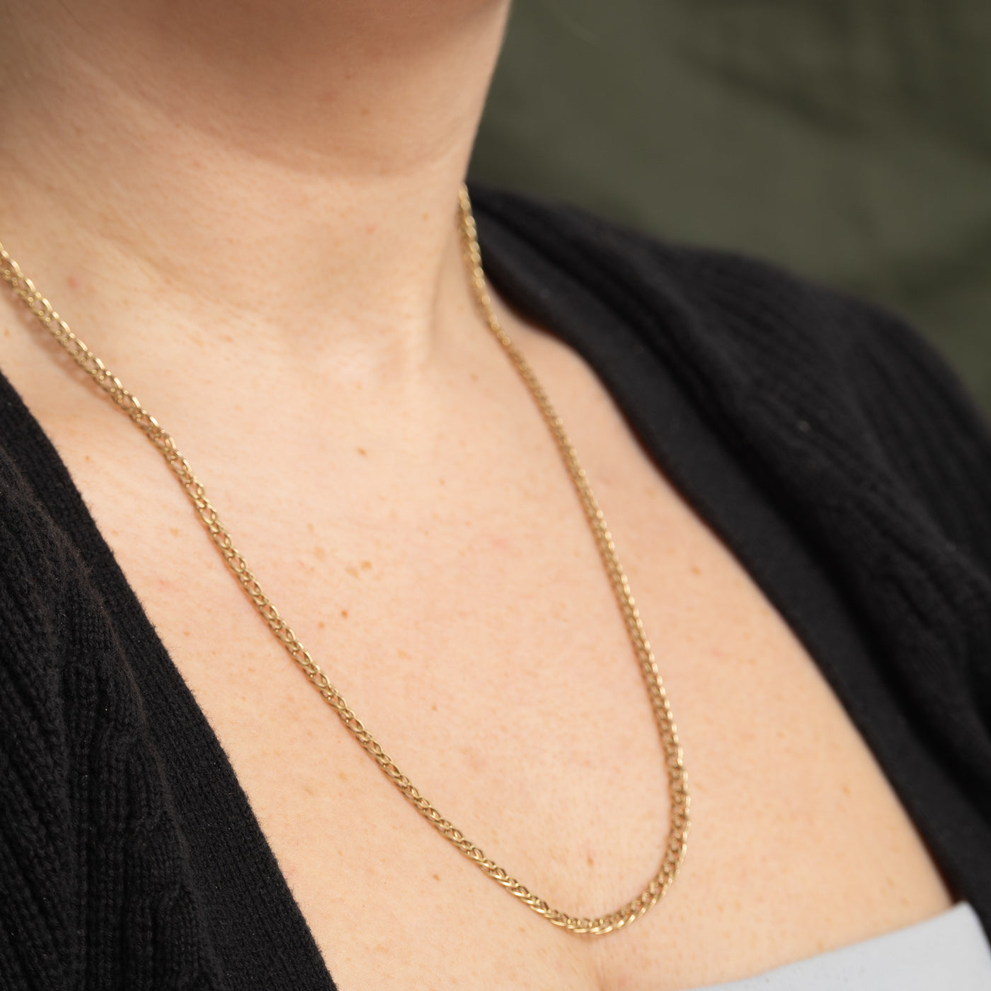 10k Yellow Gold Gold Double Link Chain | 22"