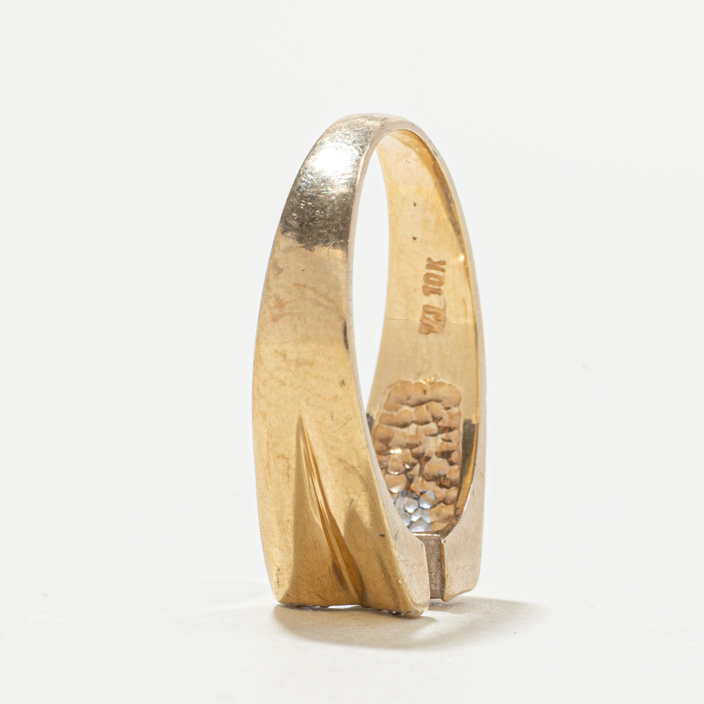 10k Diamond "R" Initial Ring | SZ 8