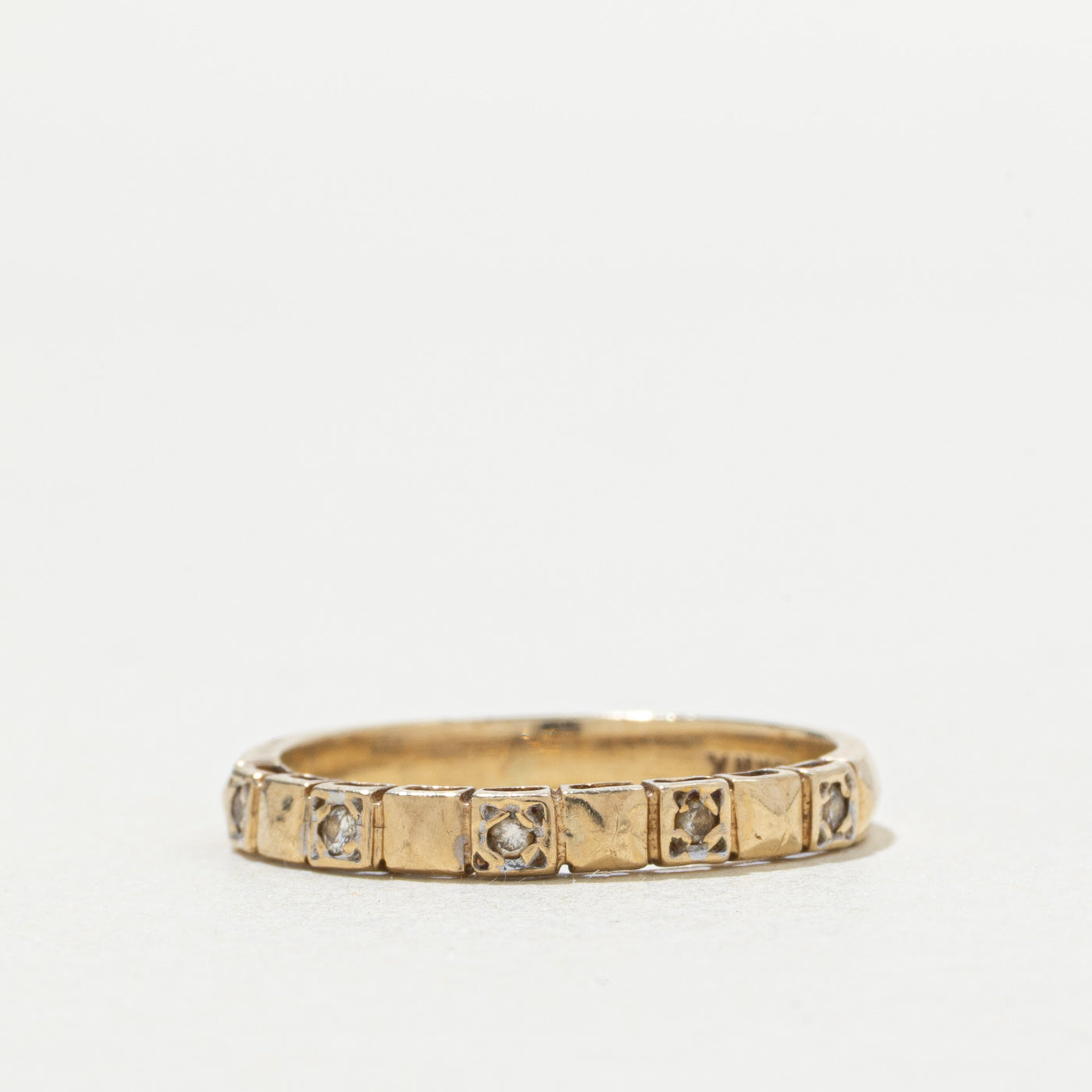 10k Diamond Textured Band | SZ 5.75