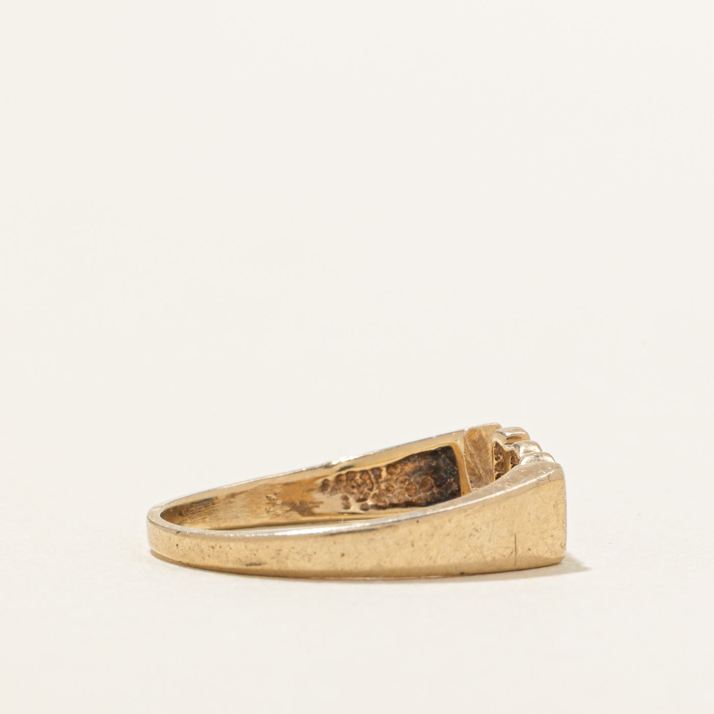 10K Diamond "I <3 U" Band | SZ 4.0