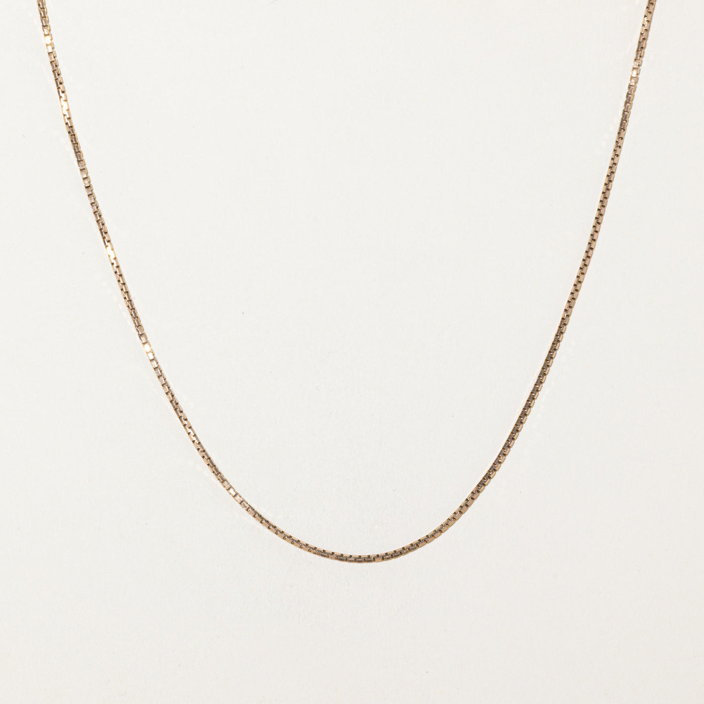 1978 London 9k Yellow Gold Box Link Chain | 16"