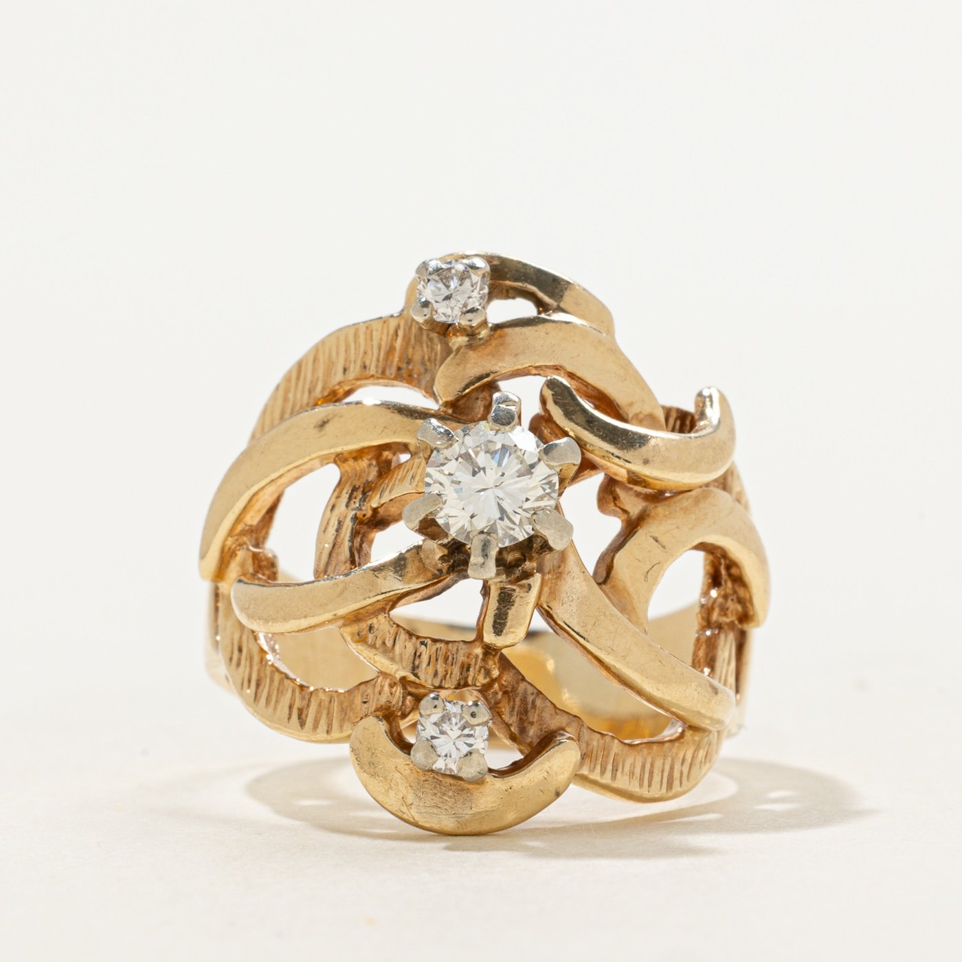 14K Ring with .35ct Diamond
