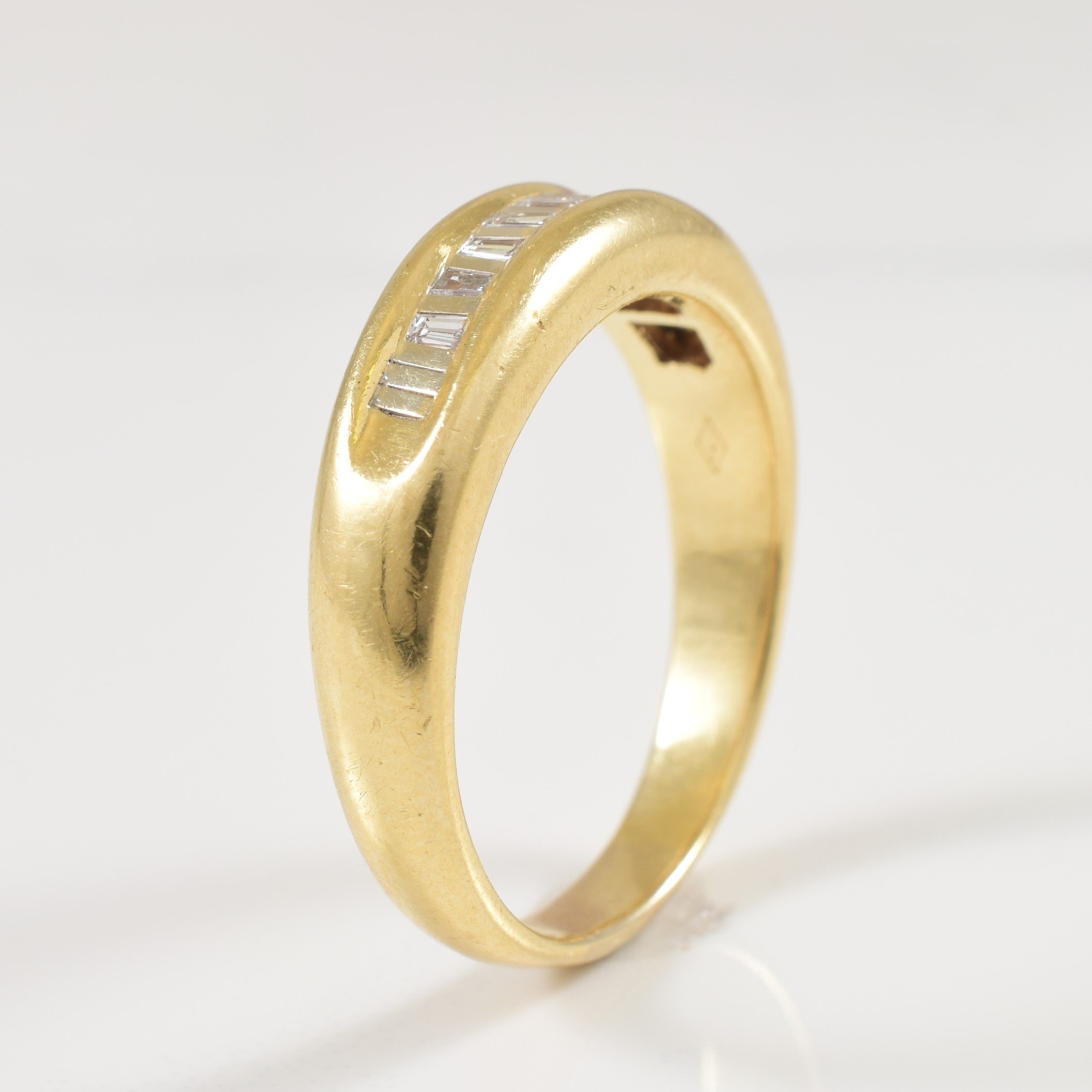 Baguette Cut Diamond Ring | 0.11ctw | SZ 8.75 |