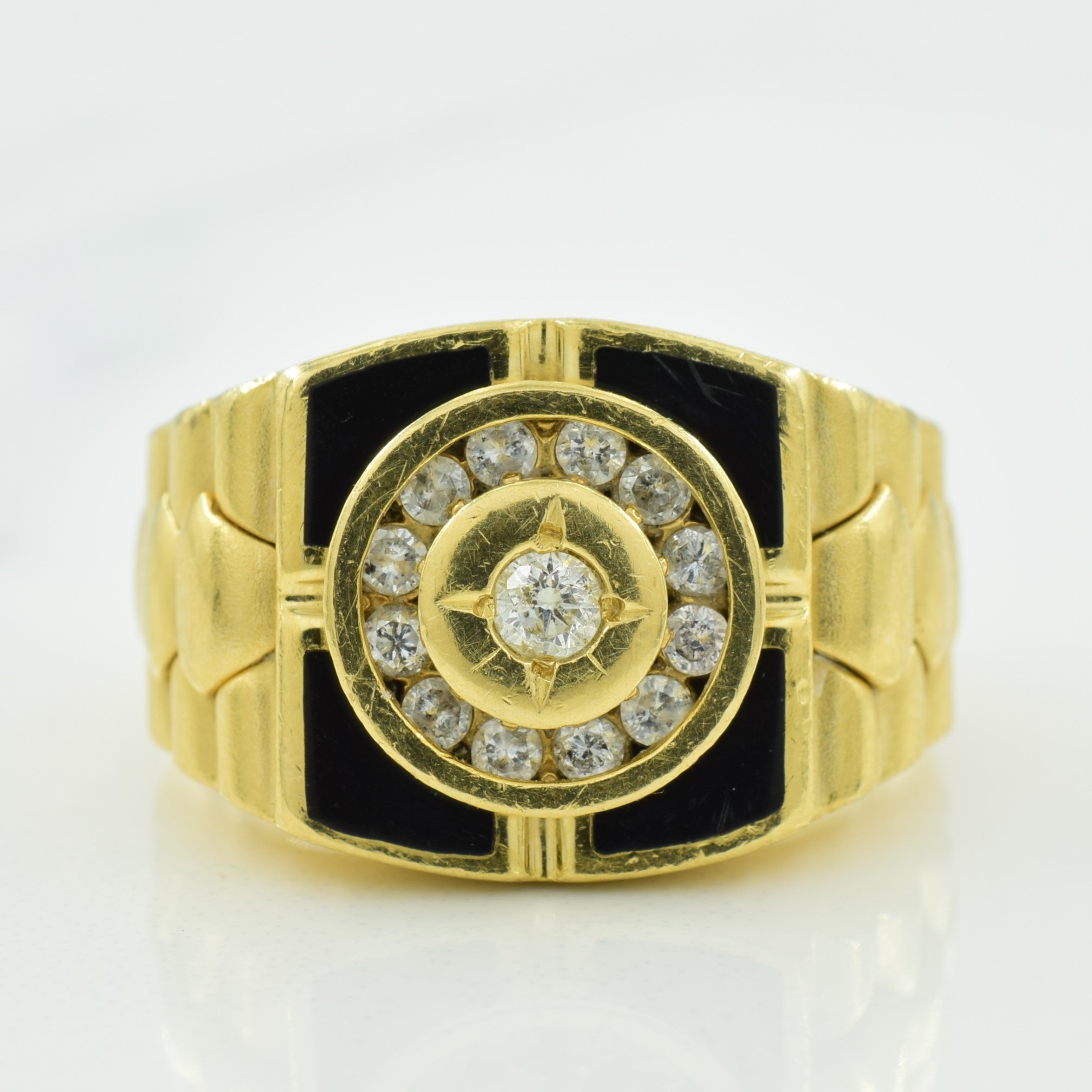 Squared Diamond Signet Ring | 0.32ctw | SZ 9.25 |