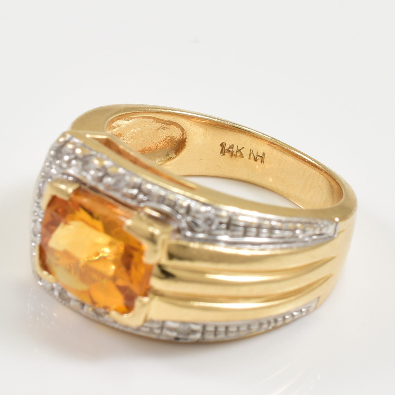 Citrine & Diamond Ring | 2.40ct, 0.05ctw | SZ 6.75 |