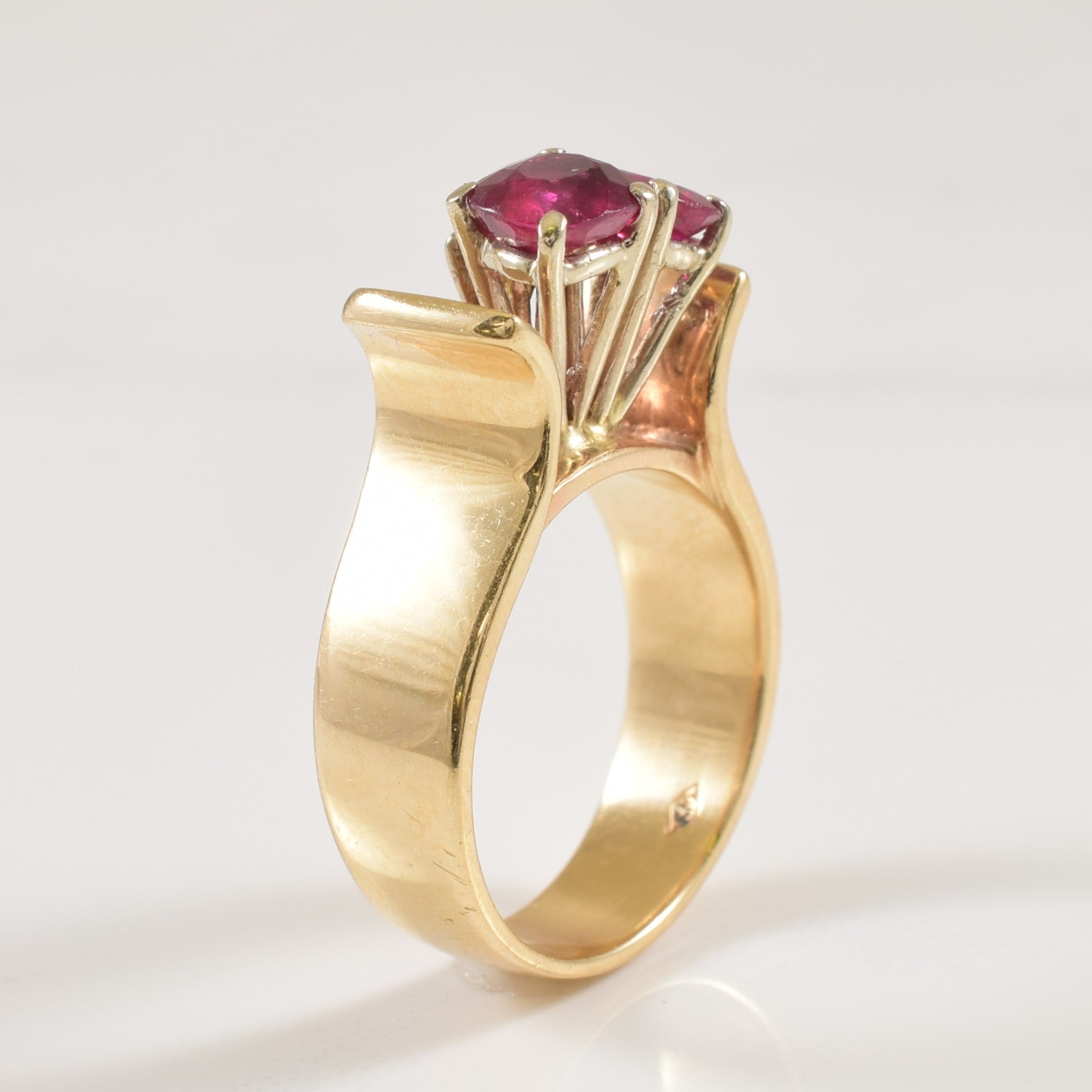 Ruby & Diamond Ring | 1.50ctw, 0.06ct | SZ 5 |