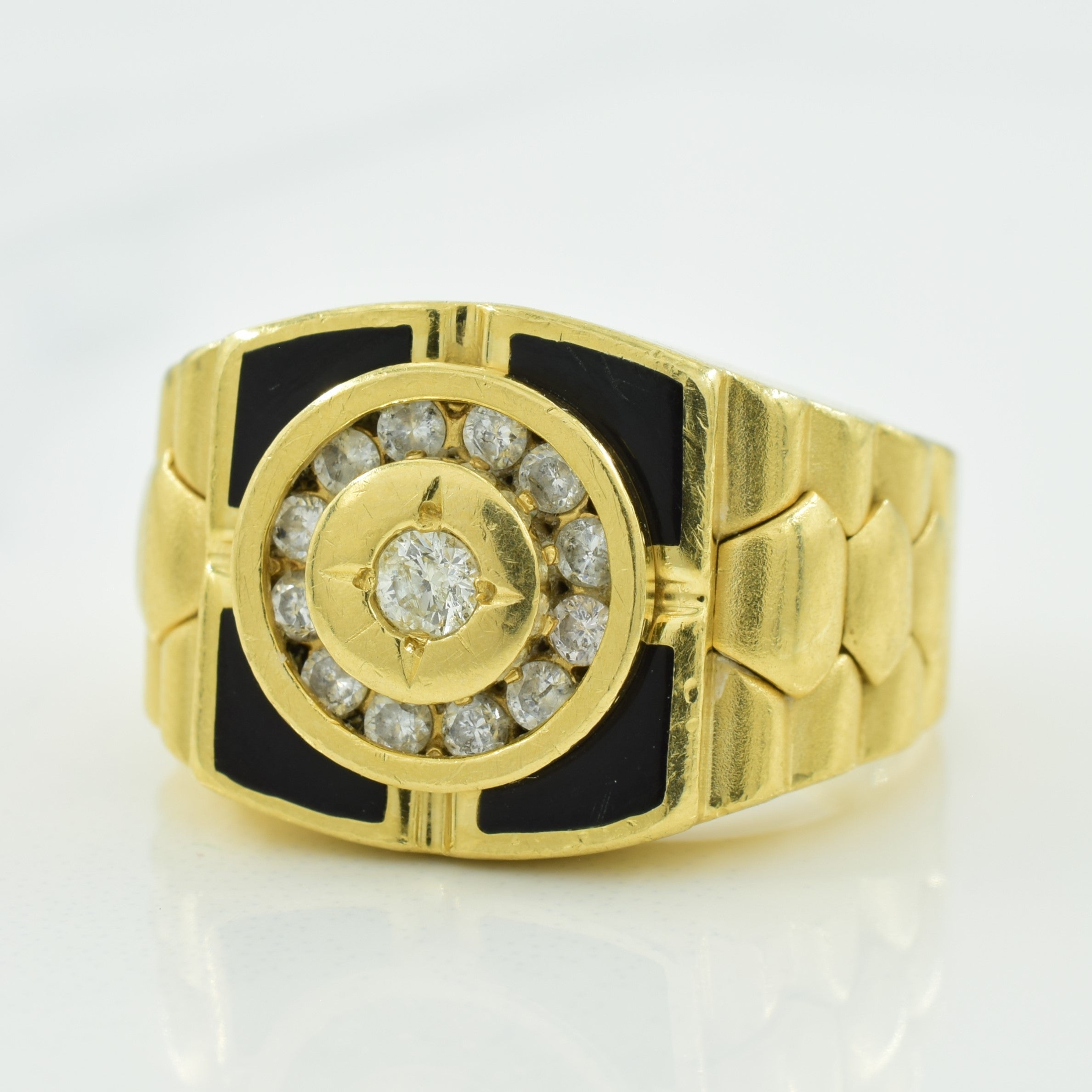 Squared Diamond Signet Ring | 0.32ctw | SZ 9.25 |