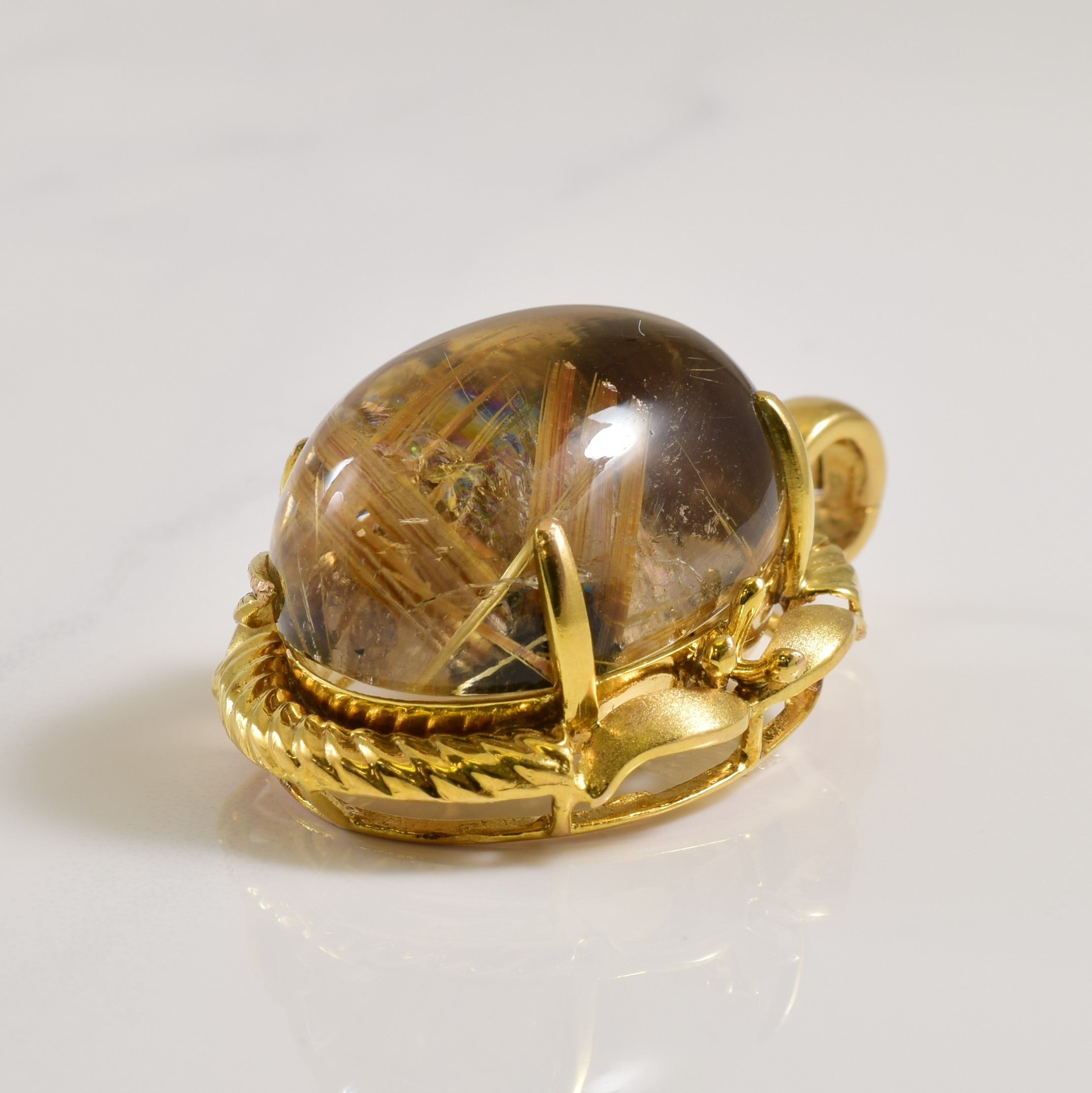 Rutilated Quartz Pendant | 65.00ct |