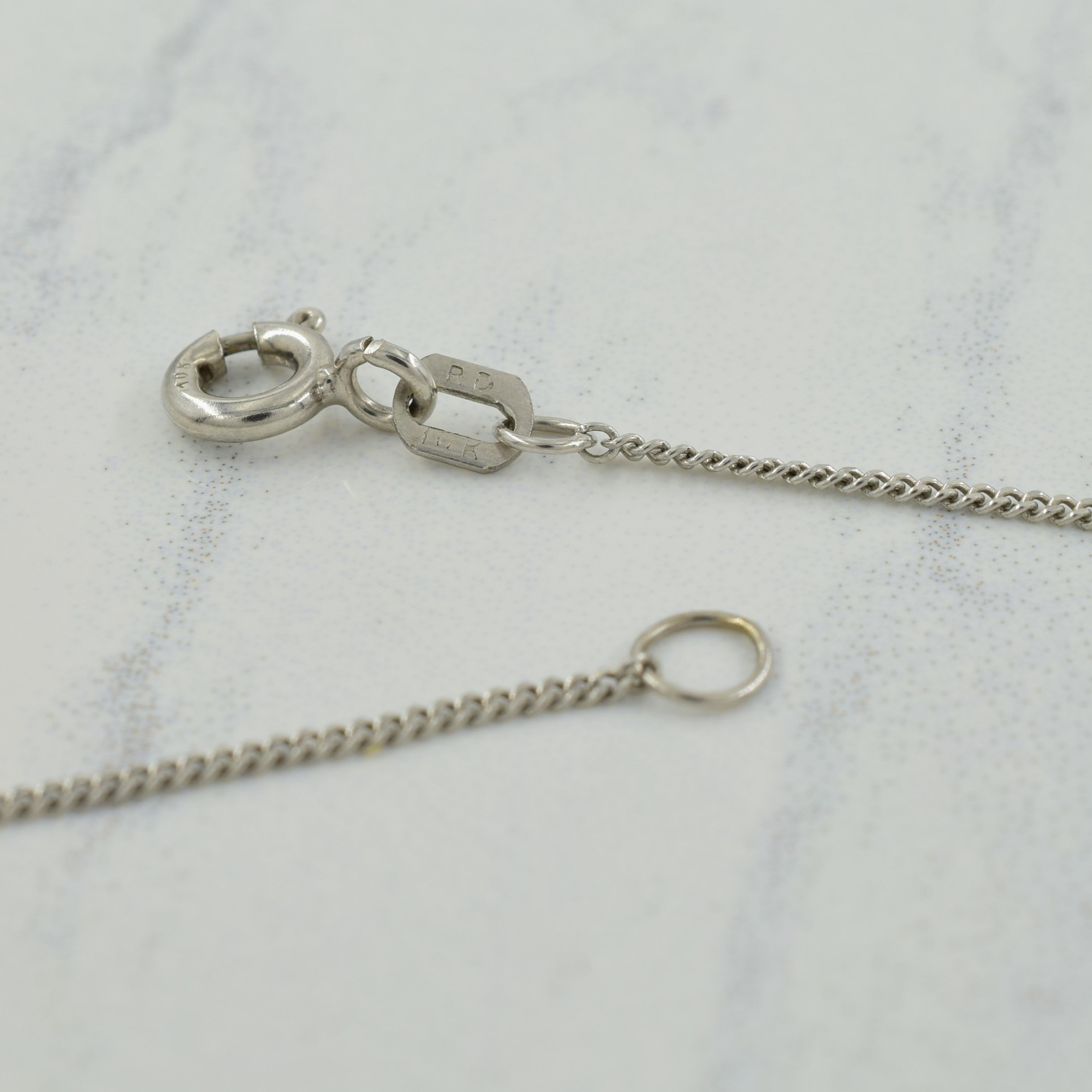 Diamond Art Deco Pendant Necklace | 0.03ctw | 18.25" |