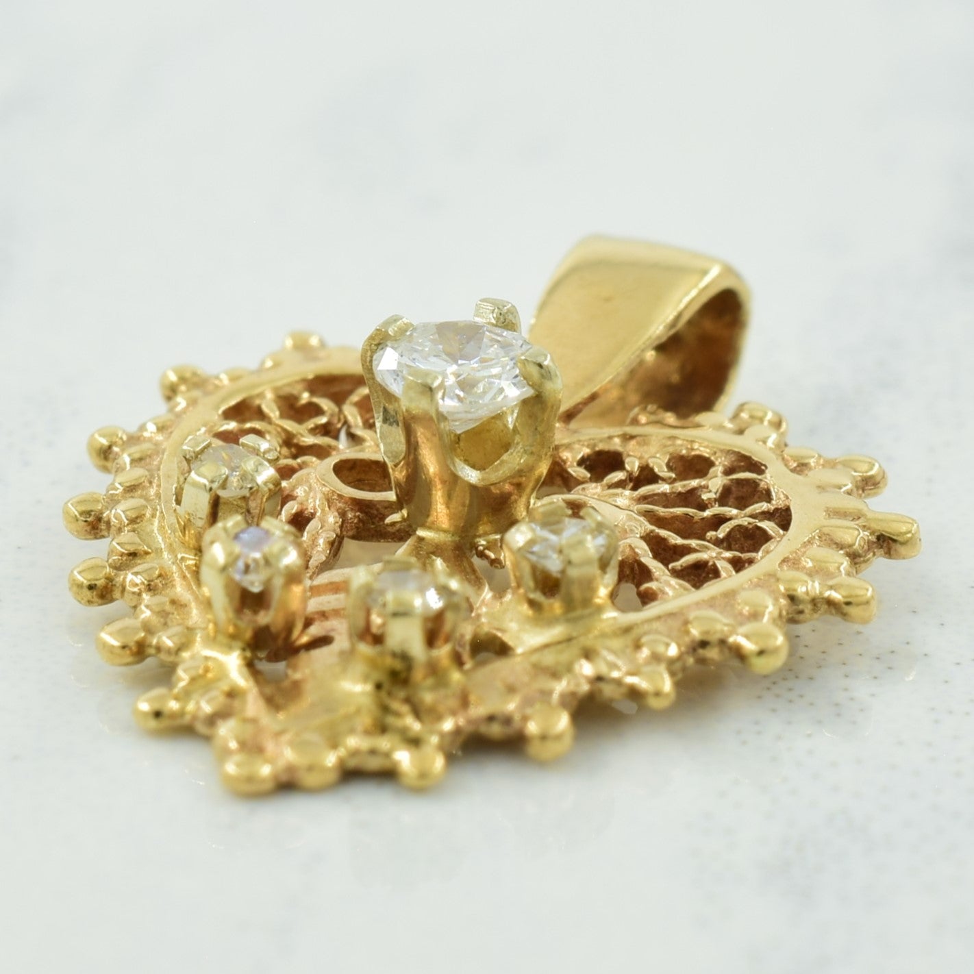 Diamond Heart Pendant | 0.17ctw |
