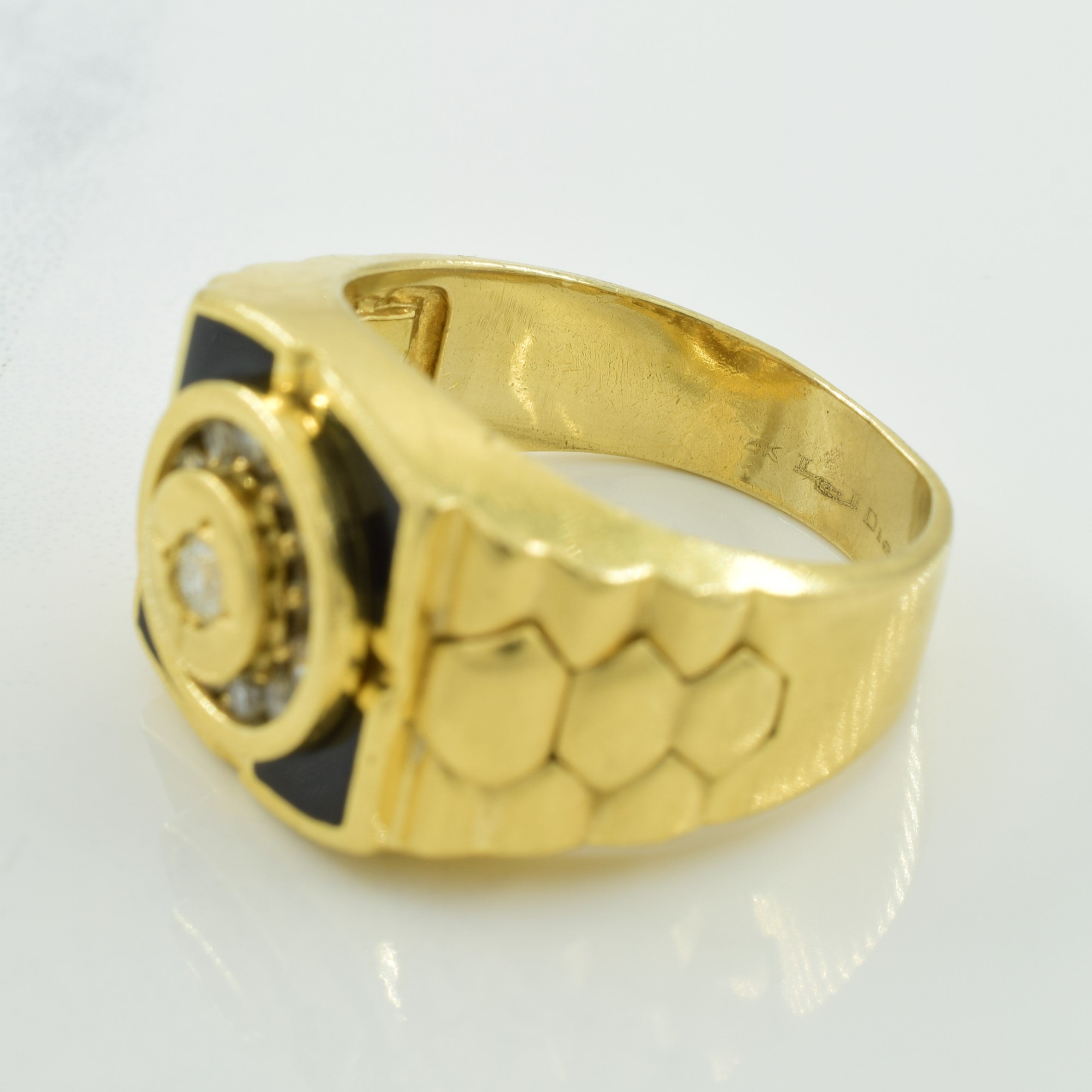 Squared Diamond Signet Ring | 0.32ctw | SZ 9.25 |