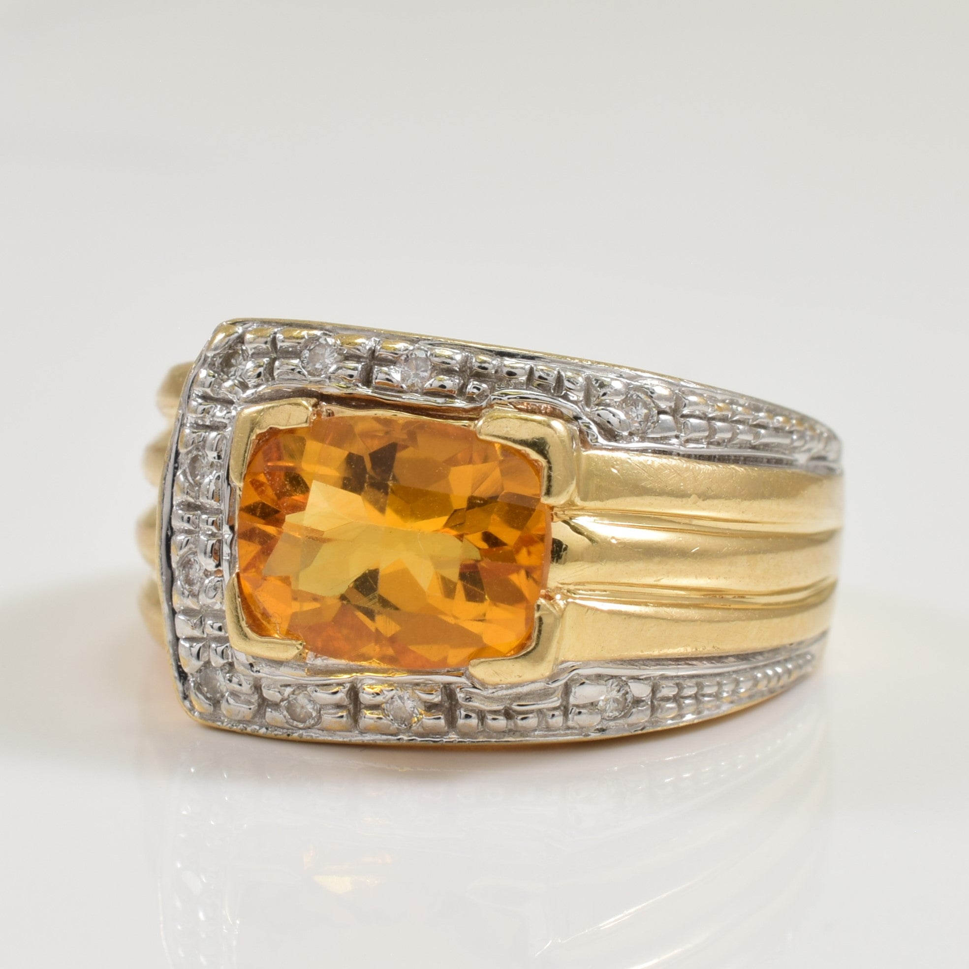 Citrine & Diamond Ring | 2.40ct, 0.05ctw | SZ 6.75 |