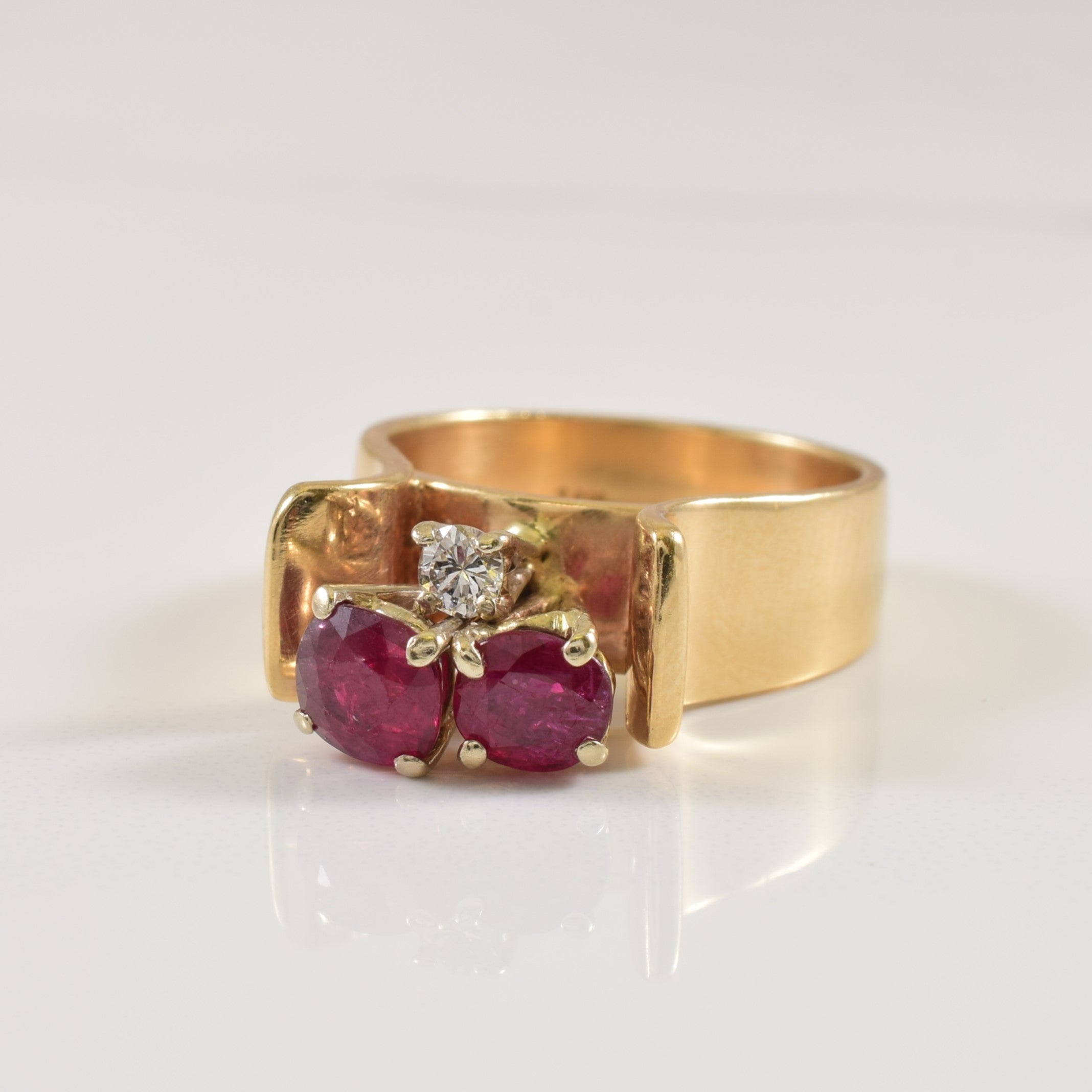 Ruby & Diamond Ring | 1.50ctw, 0.06ct | SZ 5 |