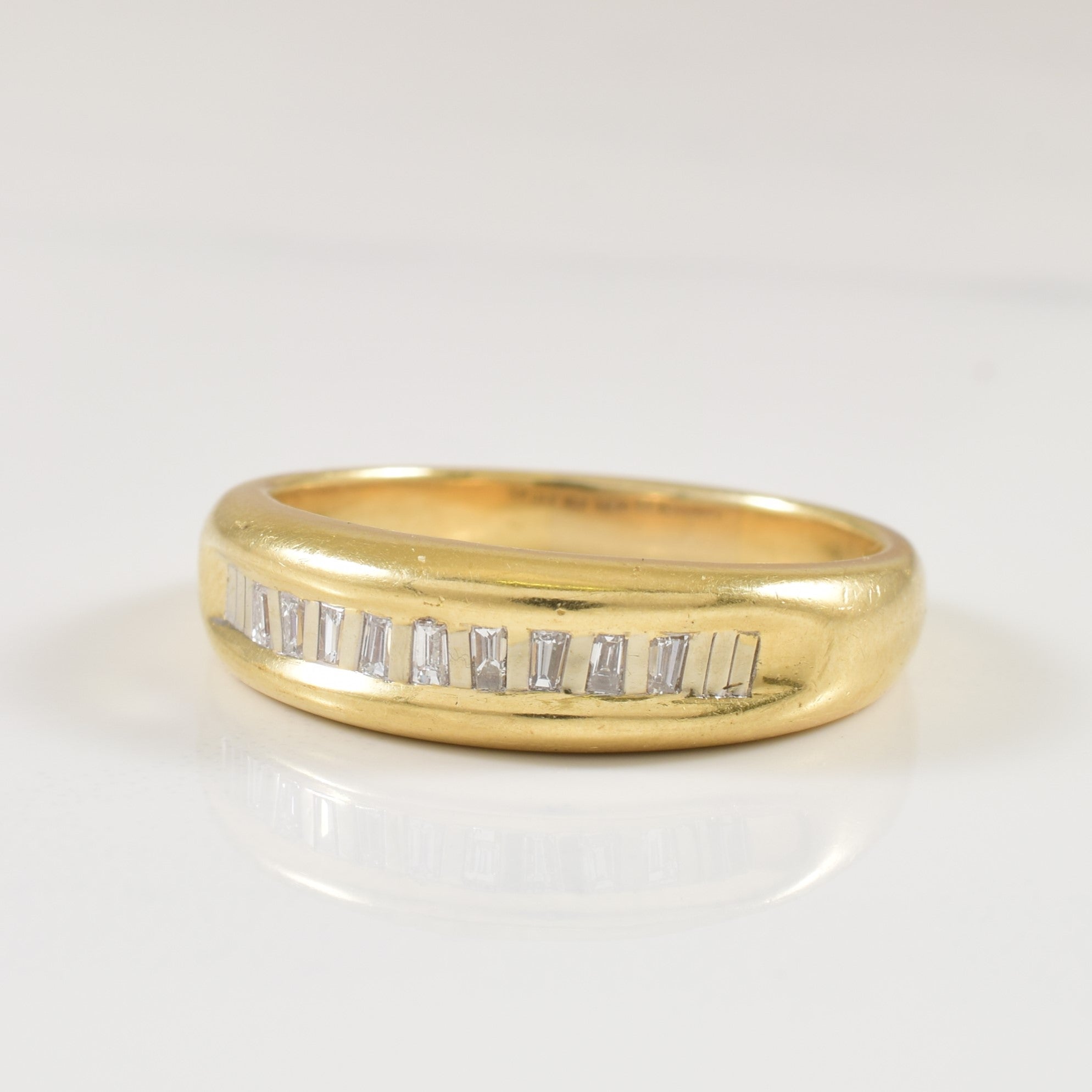 Baguette Cut Diamond Ring | 0.11ctw | SZ 8.75 |