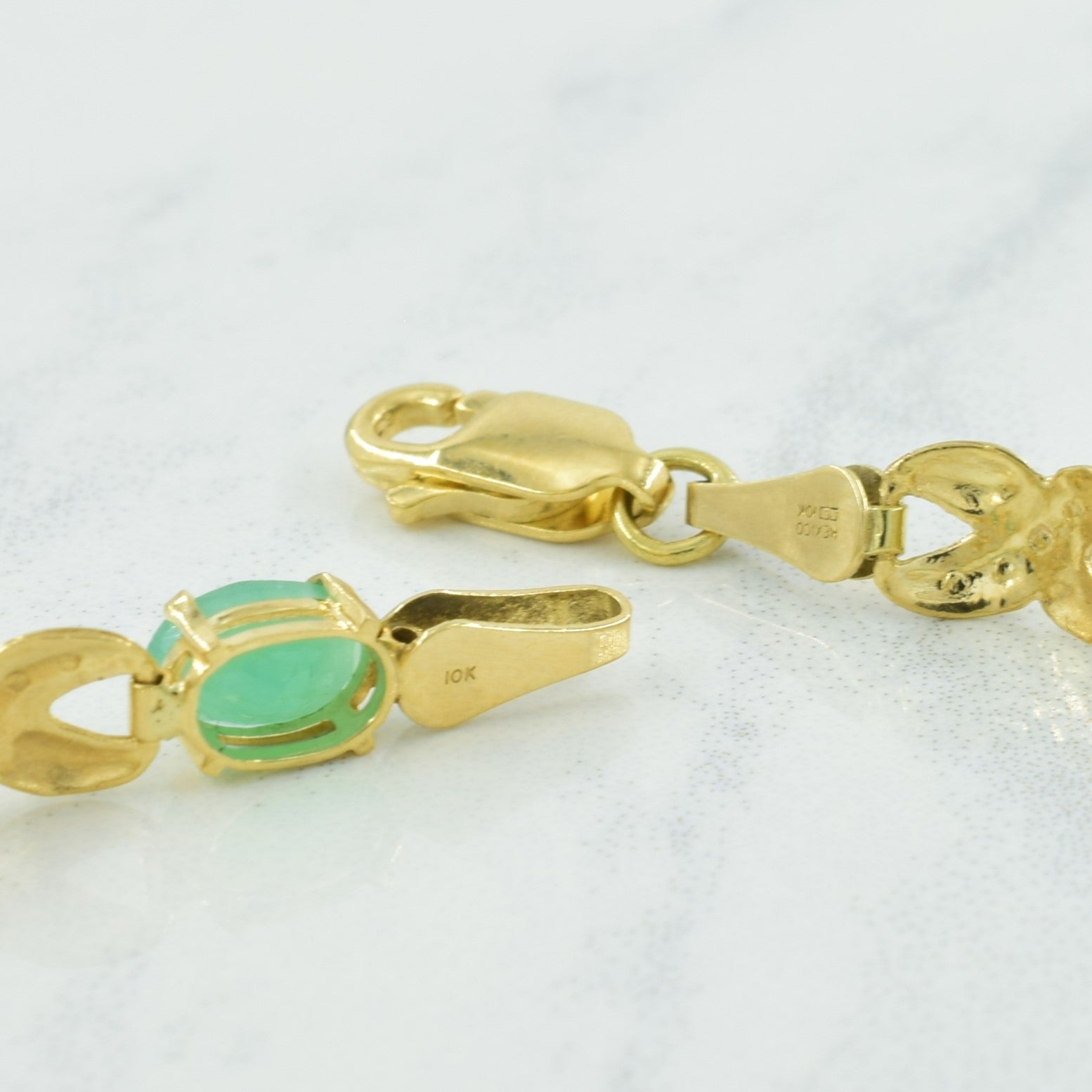 Emerald & Diamond Bracelet | 4.40ctw, 0.005ct | 7.25" |