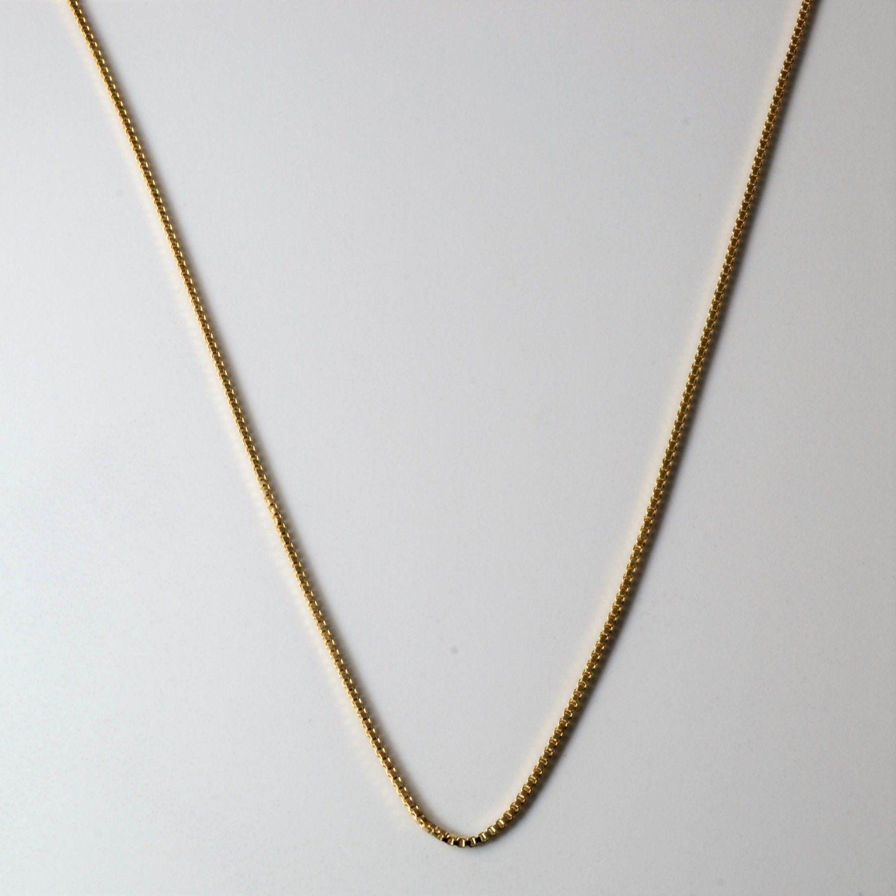 10k Gold Box Link Chain | 16"| - 100 Ways