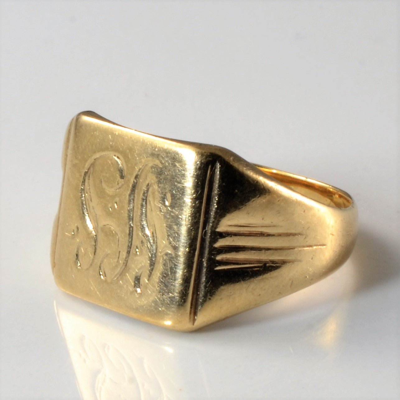 10K Gold Canadian Hallmarked Signet Ring | SZ 7 | - 100 Ways