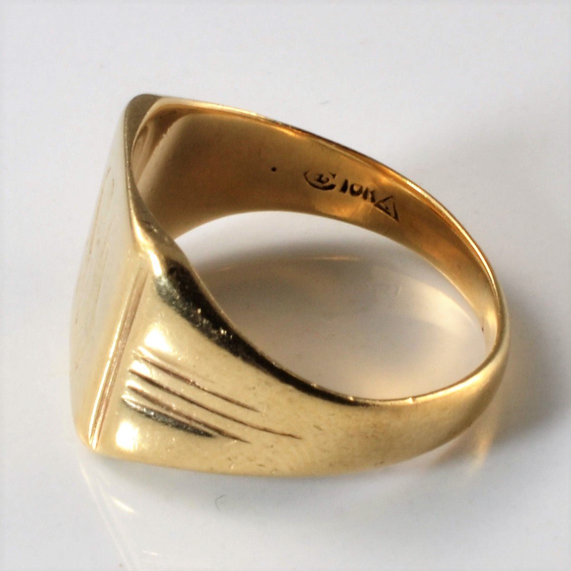 10K Gold Canadian Hallmarked Signet Ring | SZ 7 | - 100 Ways