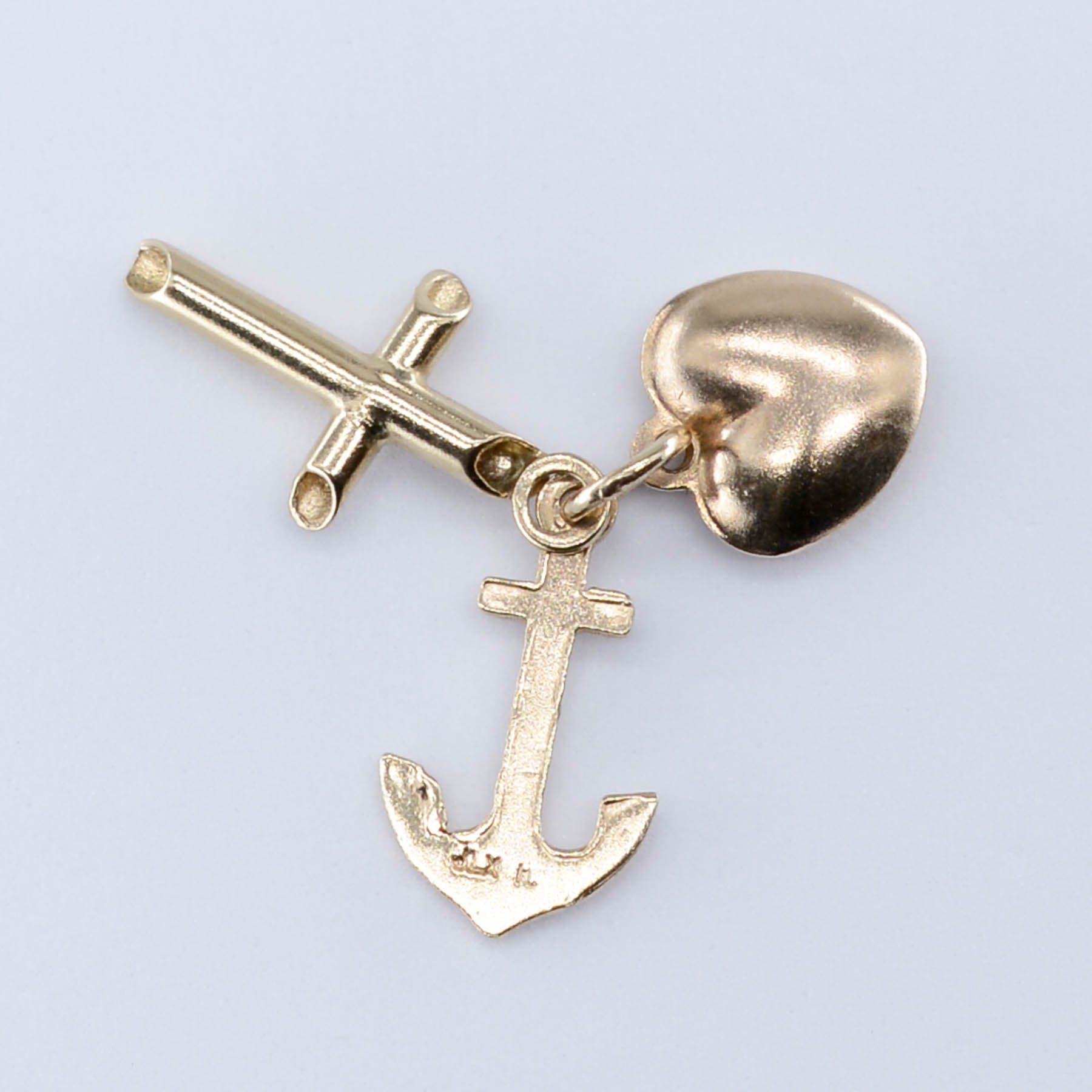 10k Heart, Anchor and Cross Charm - 100 Ways