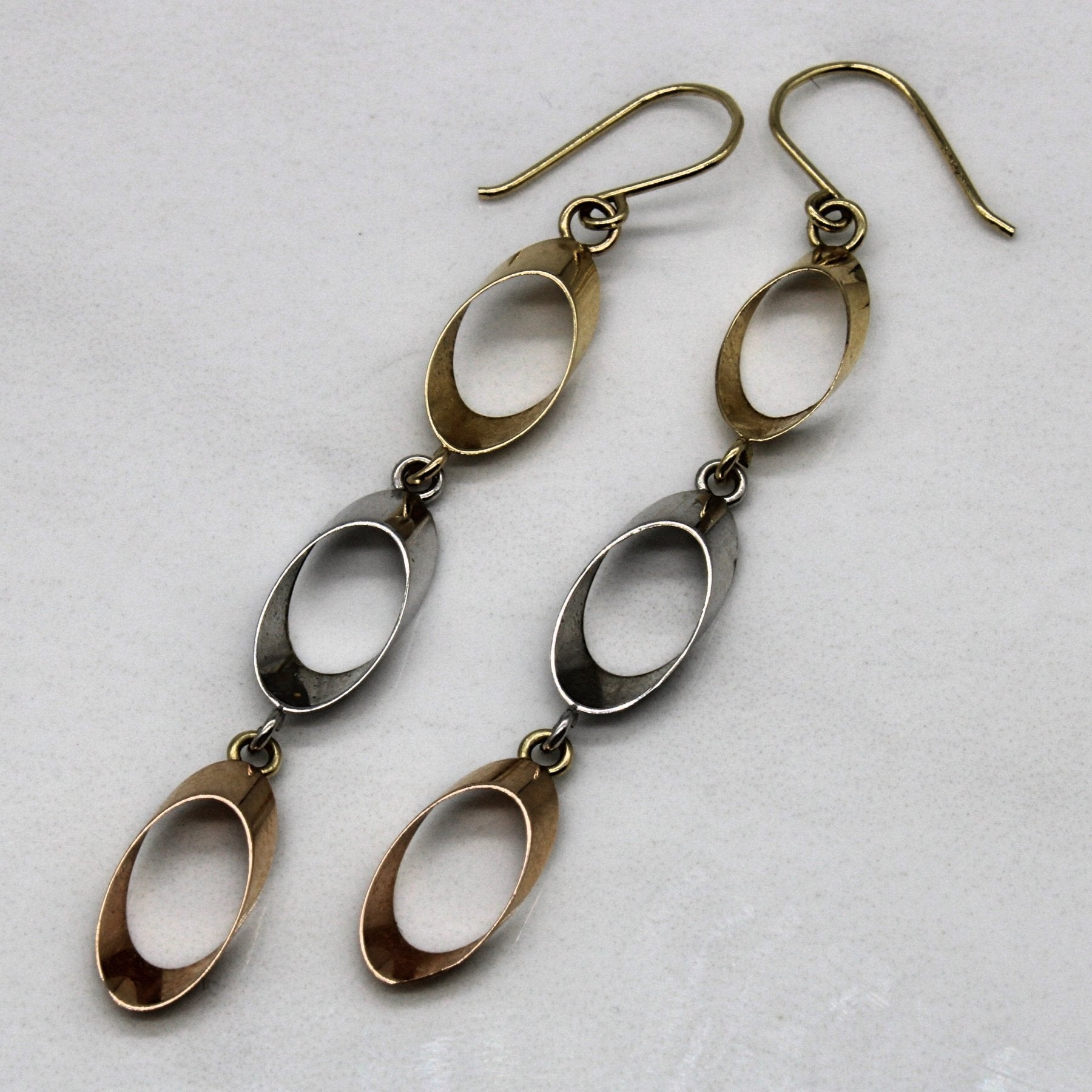 10k Multi Tone Gold Earrings | - 100 Ways