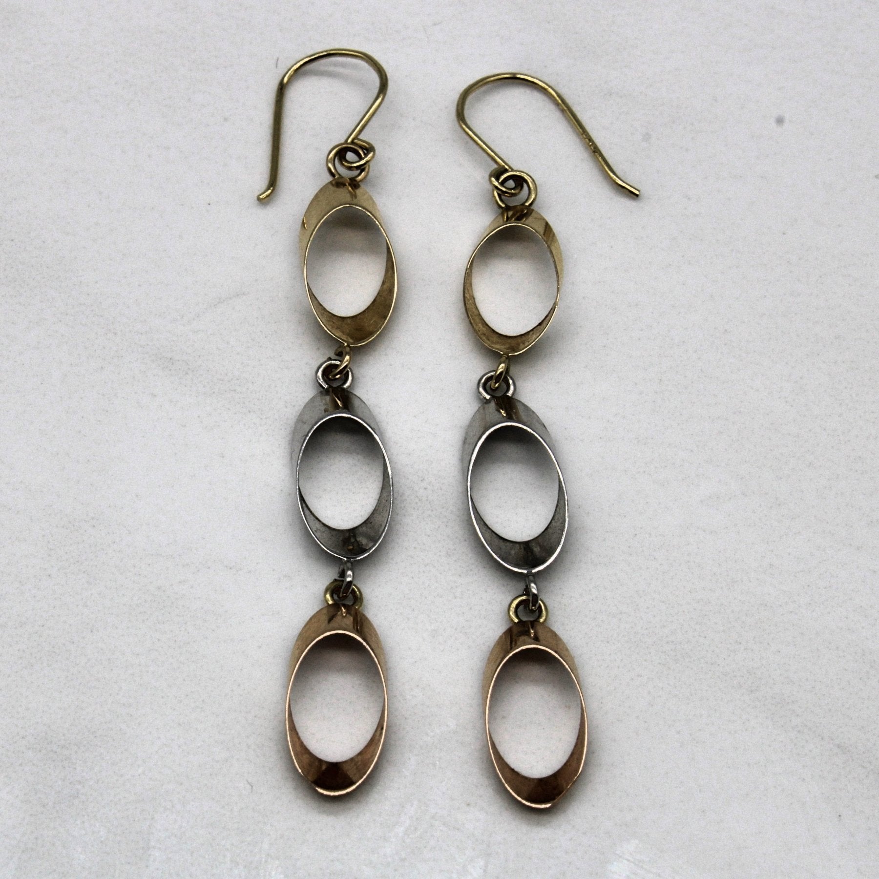 10k Multi Tone Gold Earrings | - 100 Ways