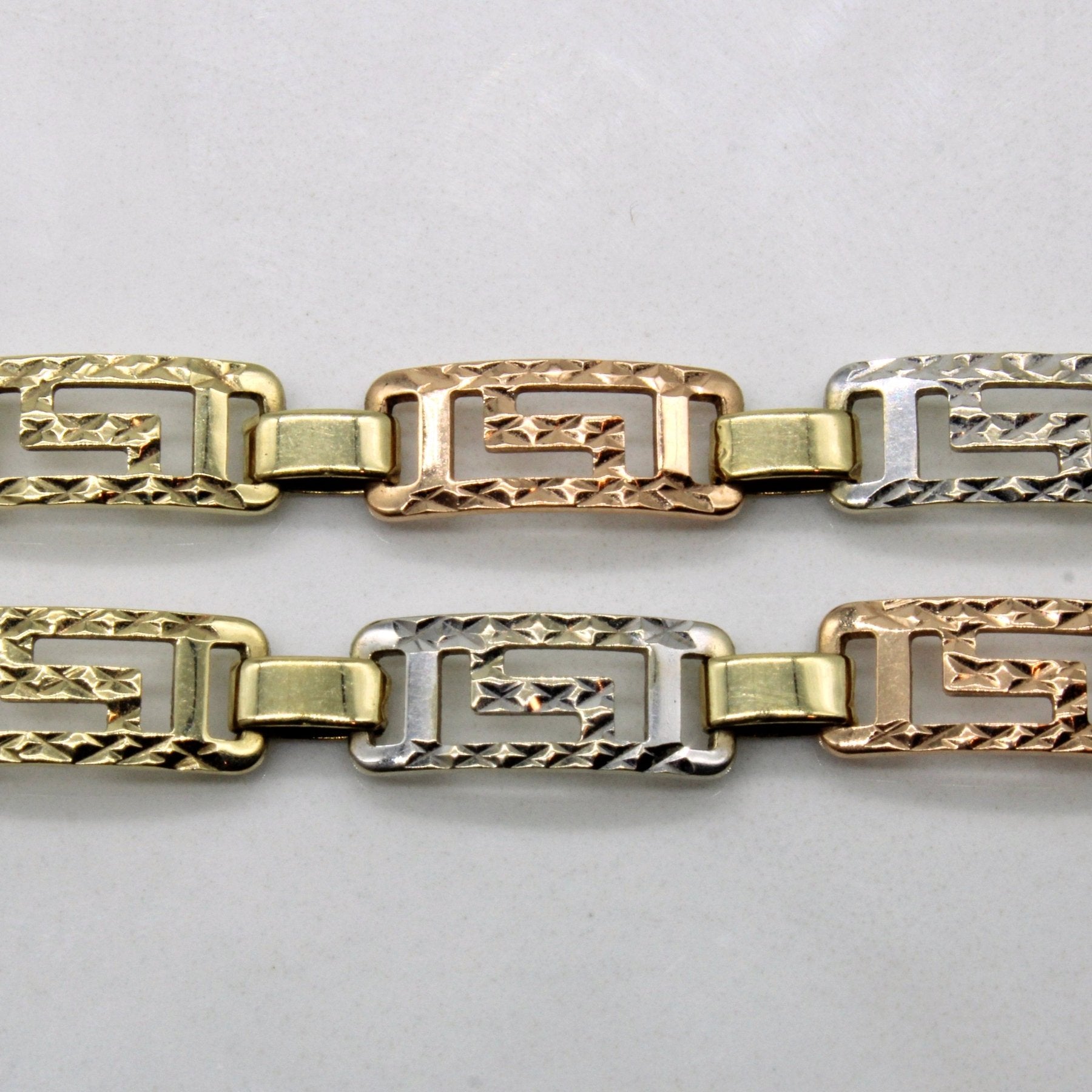 10k Multi Tone Gold Necklace | 17" | - 100 Ways