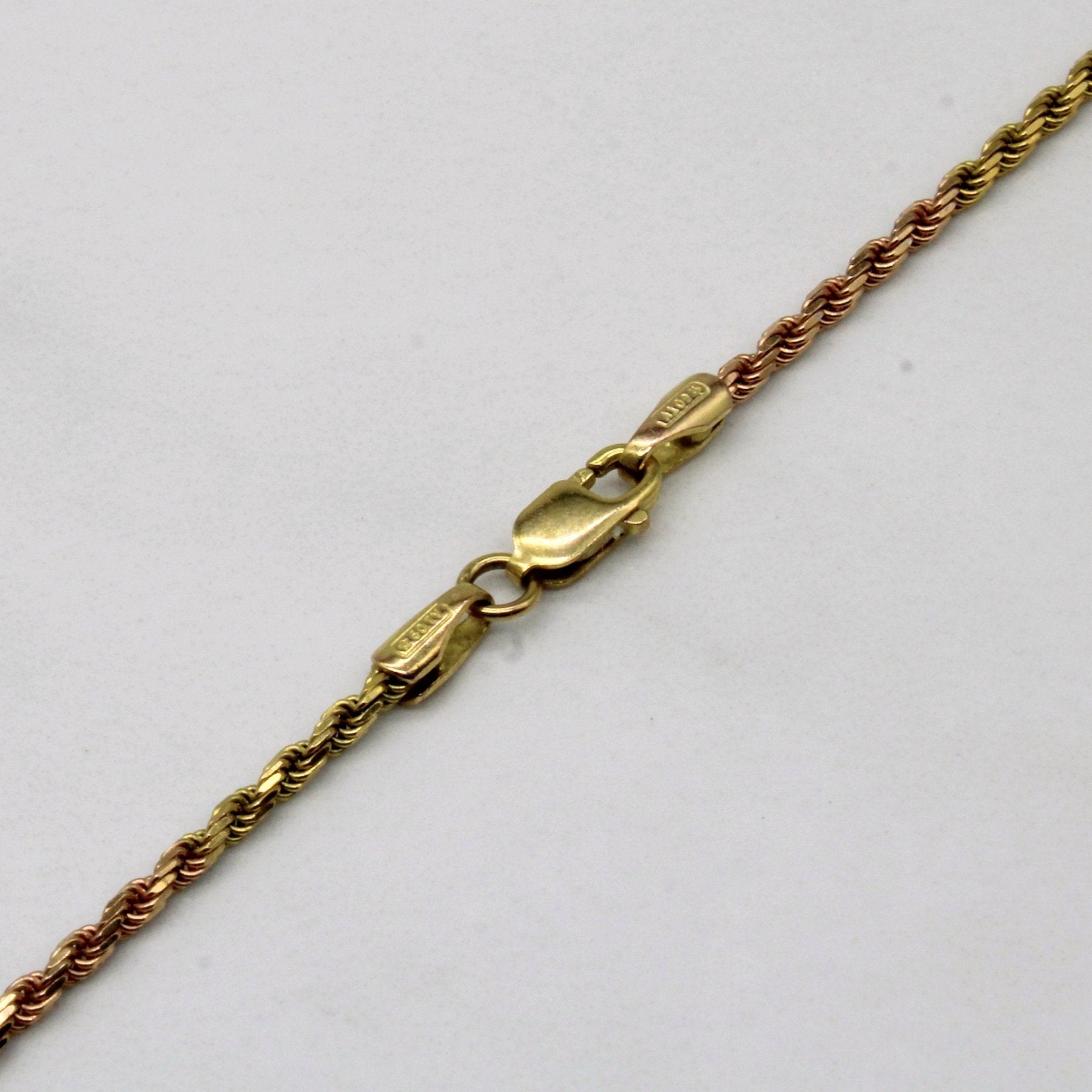 10k Tri Tone Gold Heart Pendant & Necklace | 18" | - 100 Ways