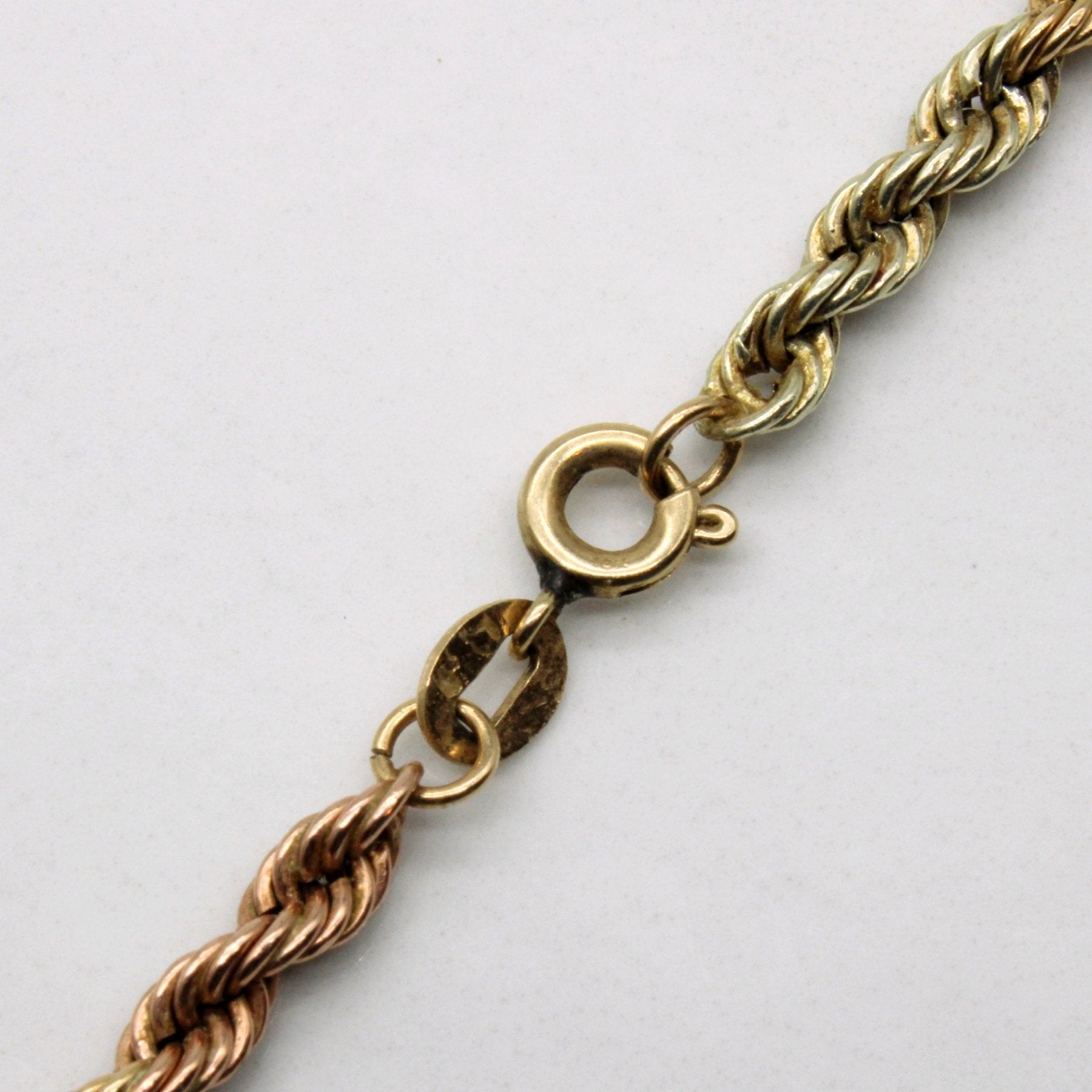 10k Tri Tone Gold Rope Chain | 16" | - 100 Ways