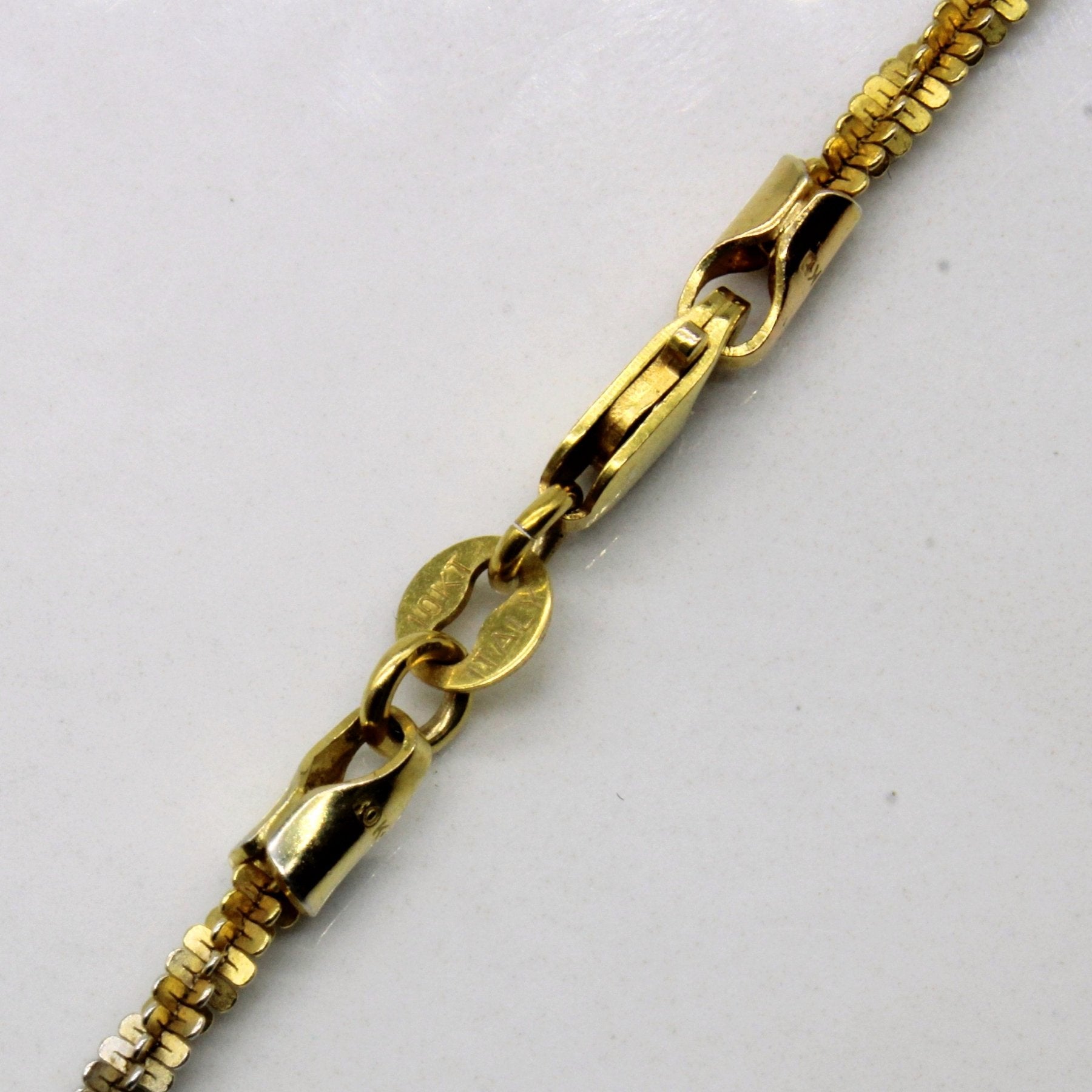 10k Tri Tone Gold Wheat Chain | 18" | - 100 Ways